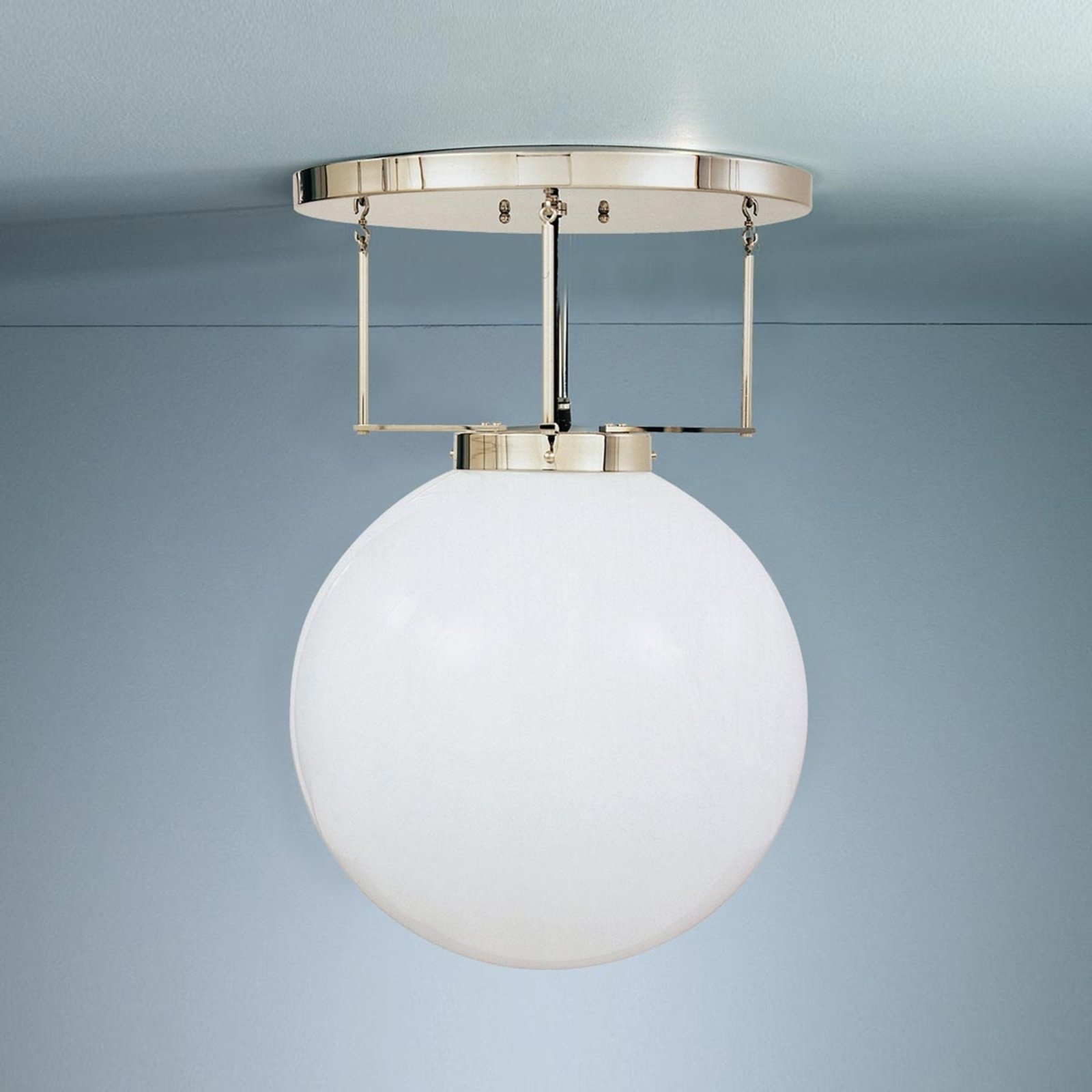 Loftlampe af messing i Bauhaus-stil 30 cm