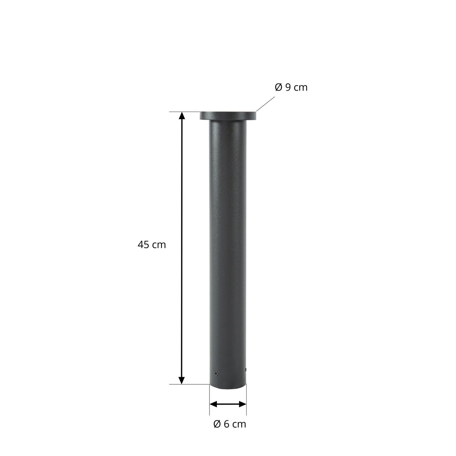 Cirel LED-Wegeleuchte, schwarz, IP65, 45 cm, Aluminium - Lindby