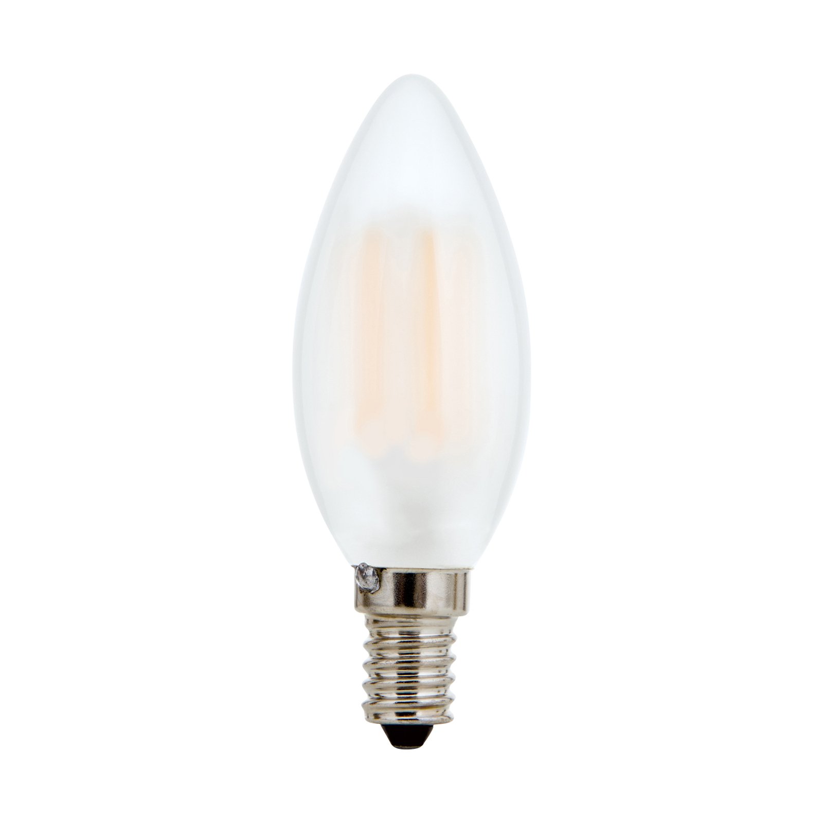 Lâmpada de vela LED E14 4.5W 827 interior mate, regulável