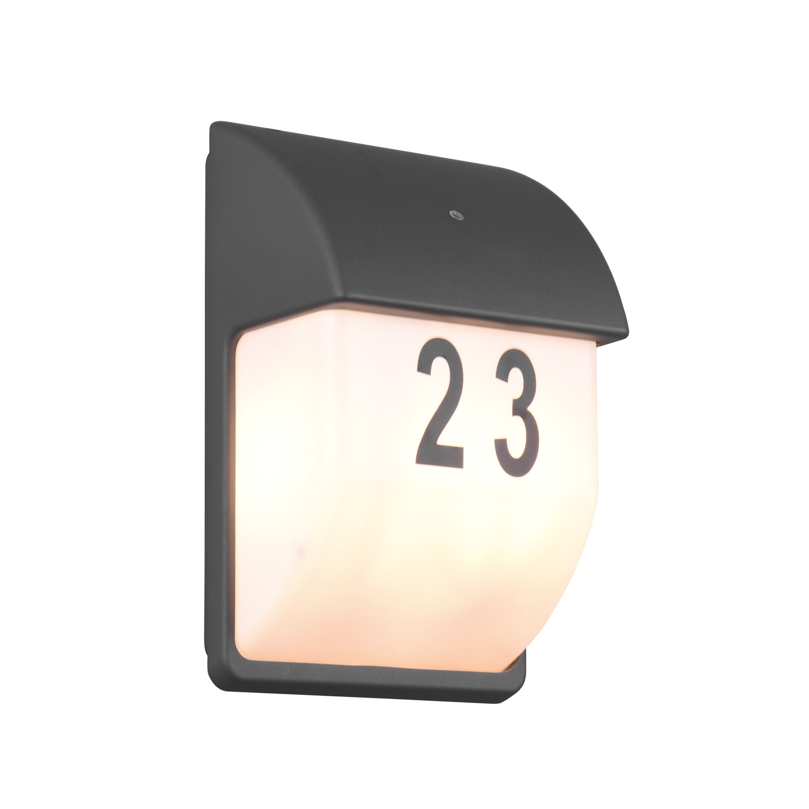 Numéro de maison lumineux Mersey avec détecteur crépusculaire