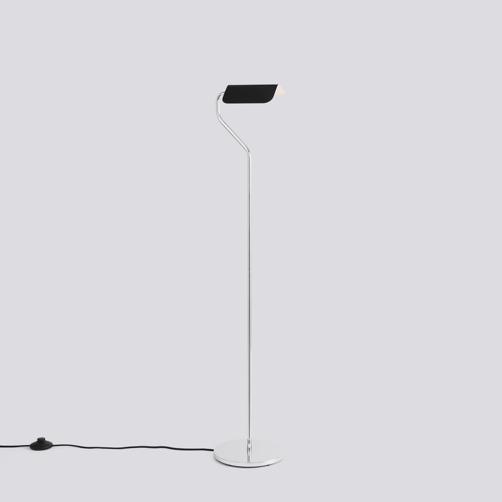Apex floor lamp, black, UK plug, height 110 cm, steel - HAY Apex floor lamp, black, UK plug, height 110 cm, steel - HAY