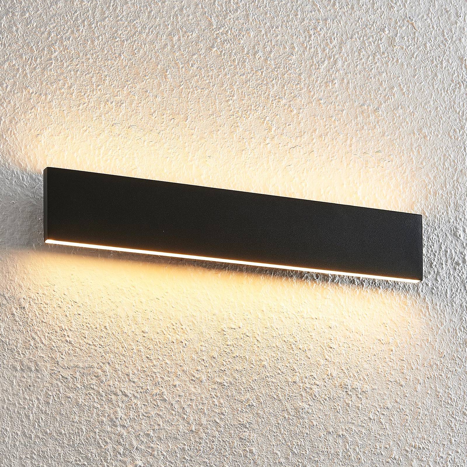 Lindby Ignazia applique LED, 47 cm, noire