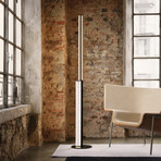 Slamp LED floor lamp Modula twisted, pleated, black