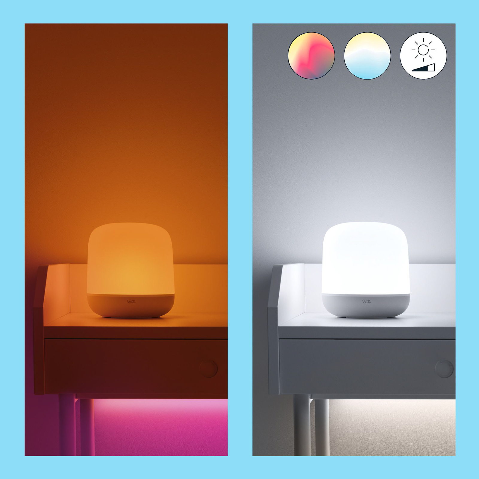 Hero Portable Tischleuchte RGB White - WiZ