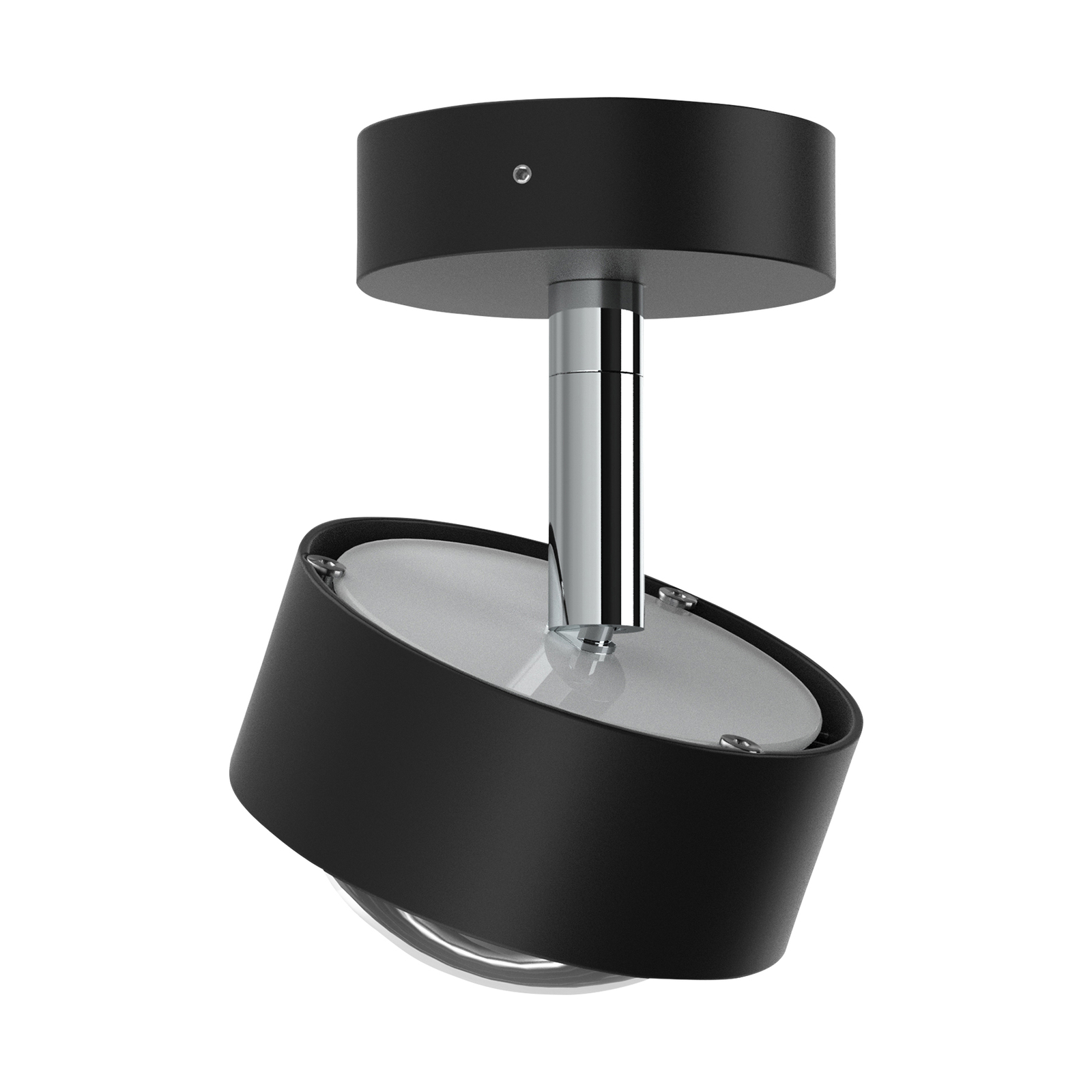 Puk Mini Turn LED spot cu lentilă transparentă 1fl negru mat