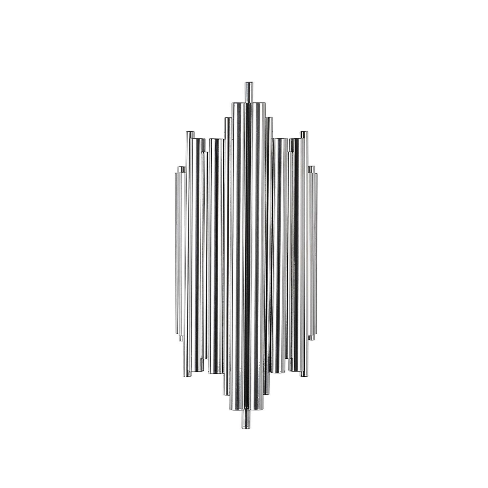 Wandleuchte Reis, chrom, Metall, Höhe 50 cm