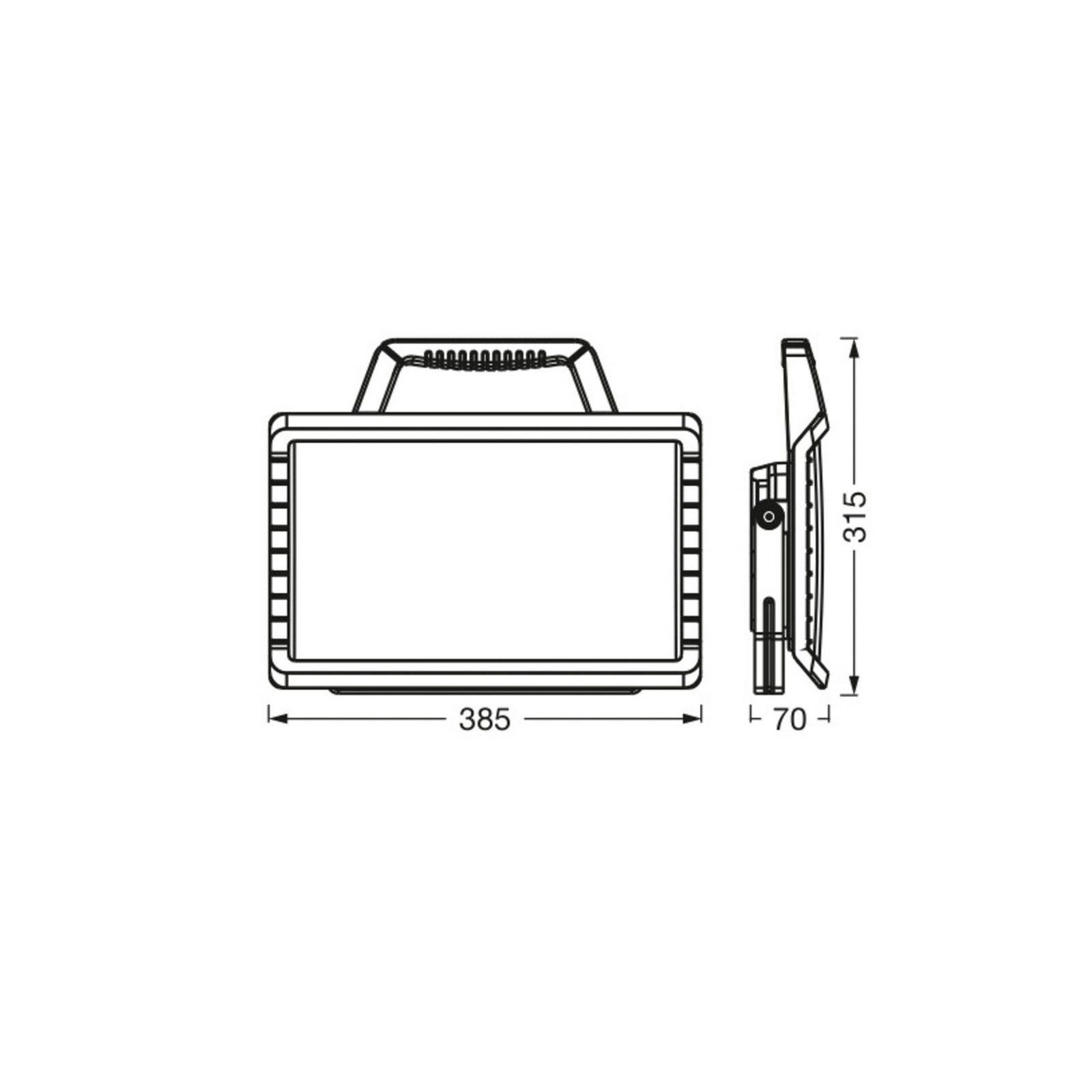 OSRAM LED punjiva radna svjetiljka VALUE BATTERY, 26 W crna IP54