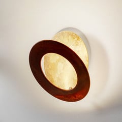 ICONE Vera LED seinavalgusti 930 Ø26cm kuldne/roostes