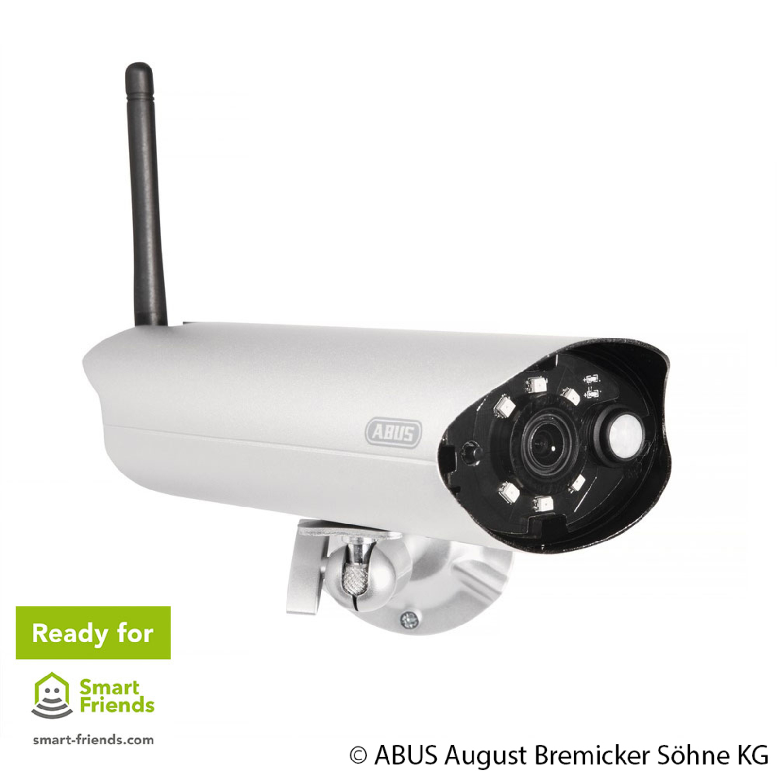 ABUS Smart Security World WiFi Full-HD outdoor cam, aluminium, W: 10.5 cm, H: 6.5 cm