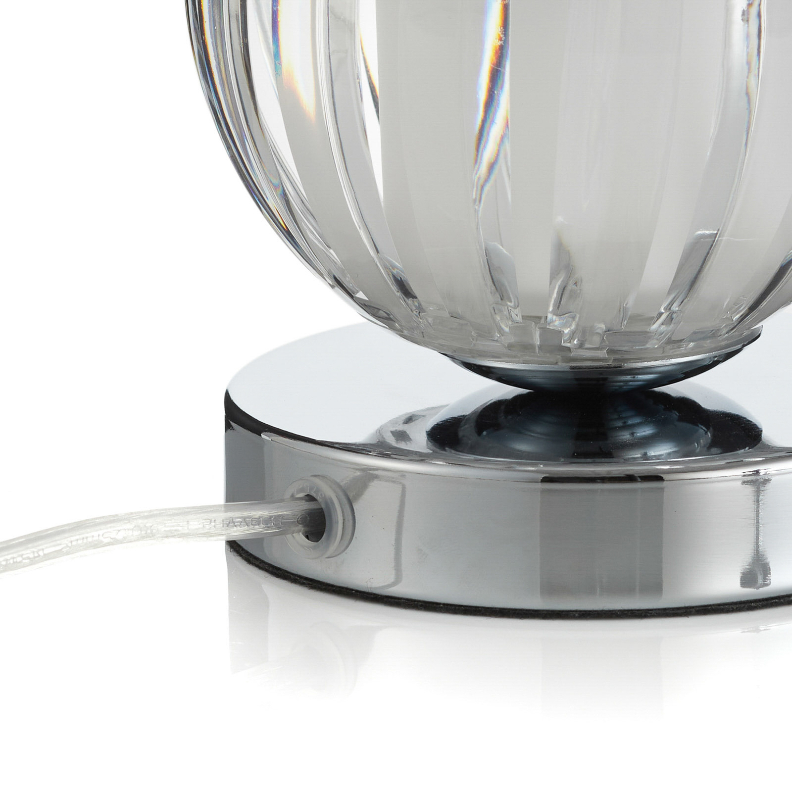 Stolní lampa Claw s dotykovou funkcí stínidlo čiré