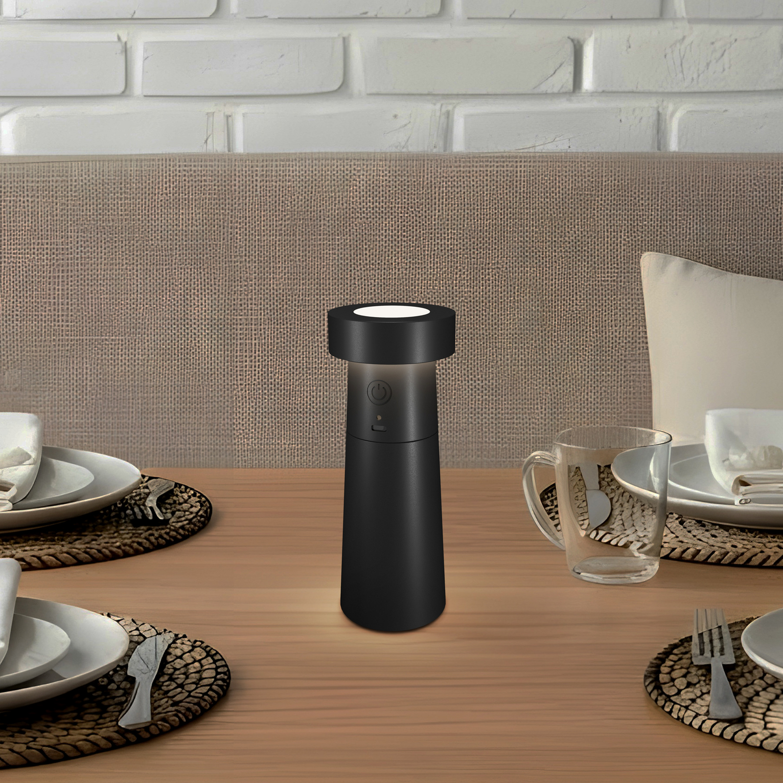 Pepper LED pepper shaker, dark grey, rechargeable battery, IP44 - Lucande Pepper LED pepper shaker, dark grey, rechargeable battery, IP44 - Lucande