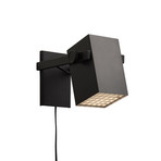 FRANDSEN wandlamp BF Quadro, zwart, breedte 14 cm, metaal