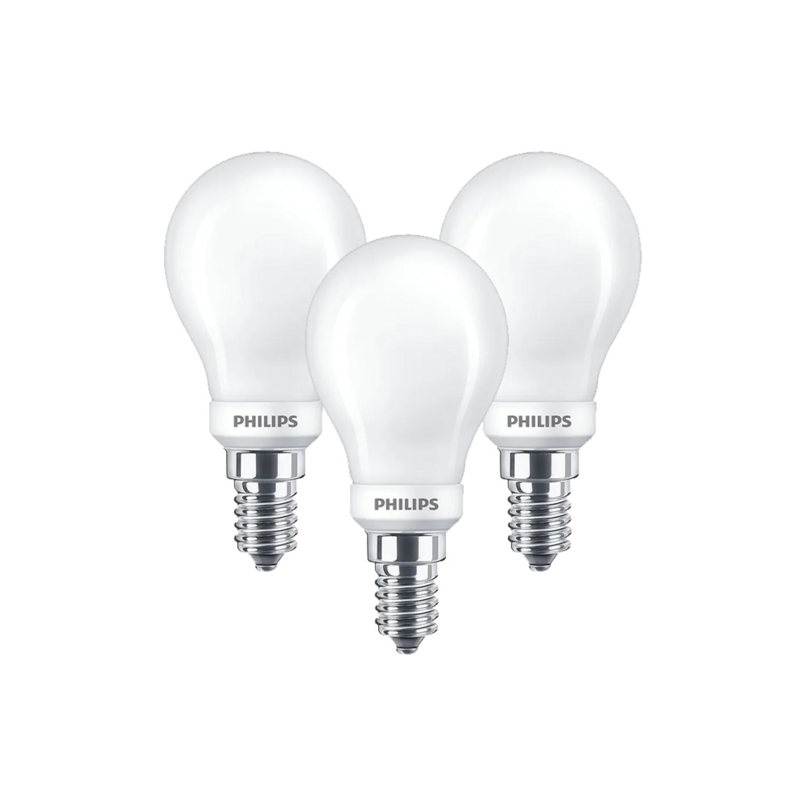 3-pack Bombilla LED Regulable 4,5W Corona E14 - Philips