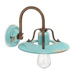 Giorgia wandlamp met keramische kap in turquoise