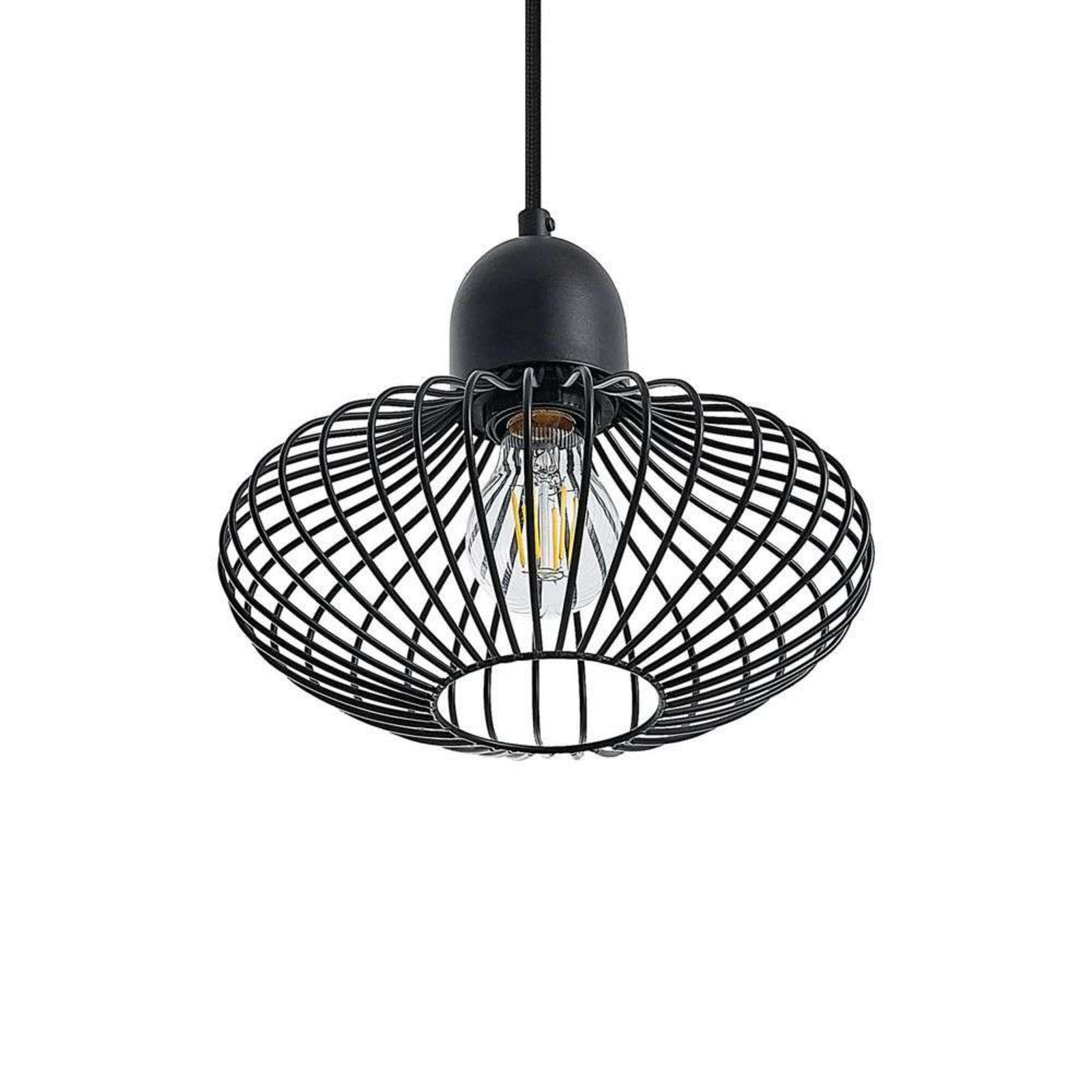 Justinos 3 Lustră Pendul Black - Lindby