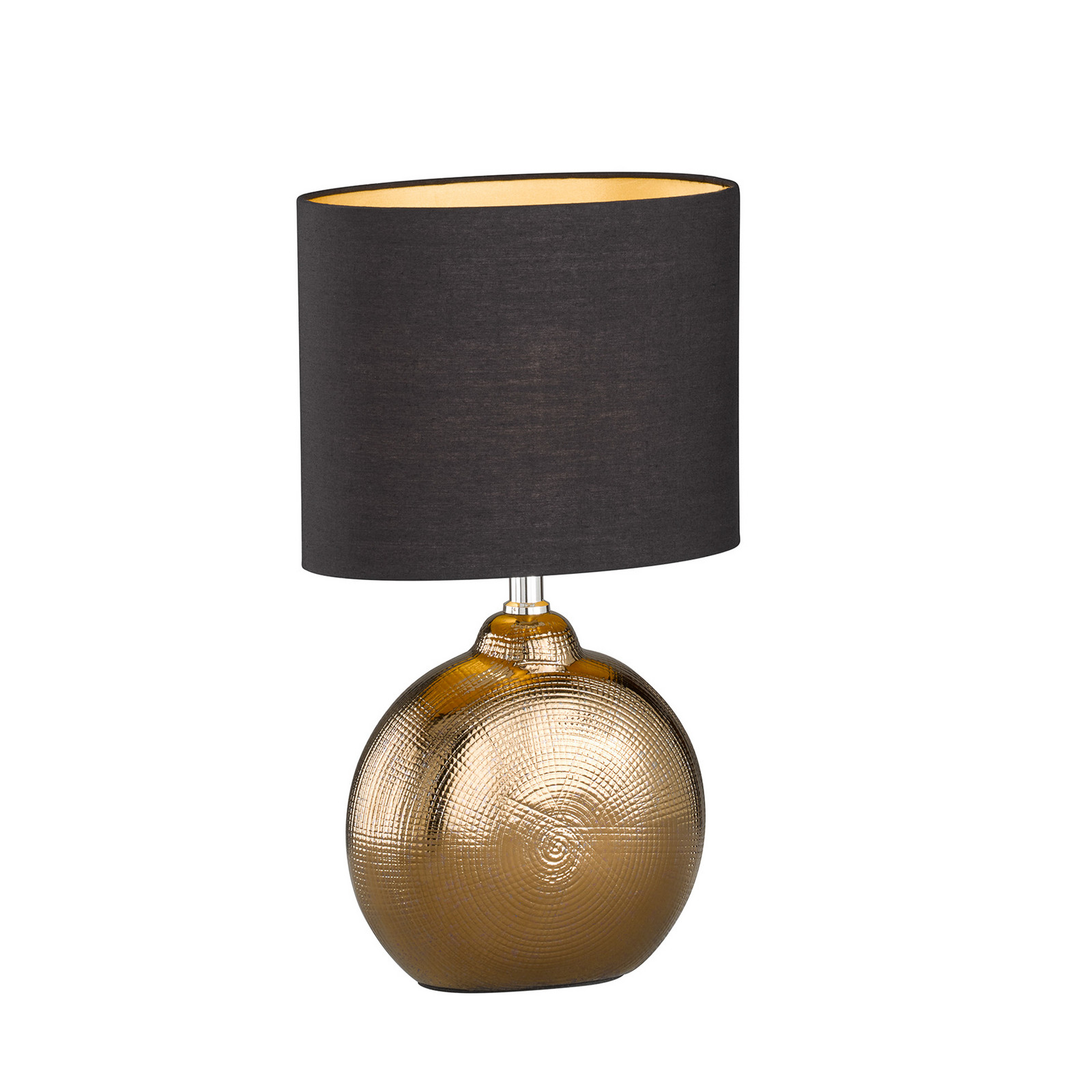 Lampă de masă Foro bronz/negru înălțime 39 cm