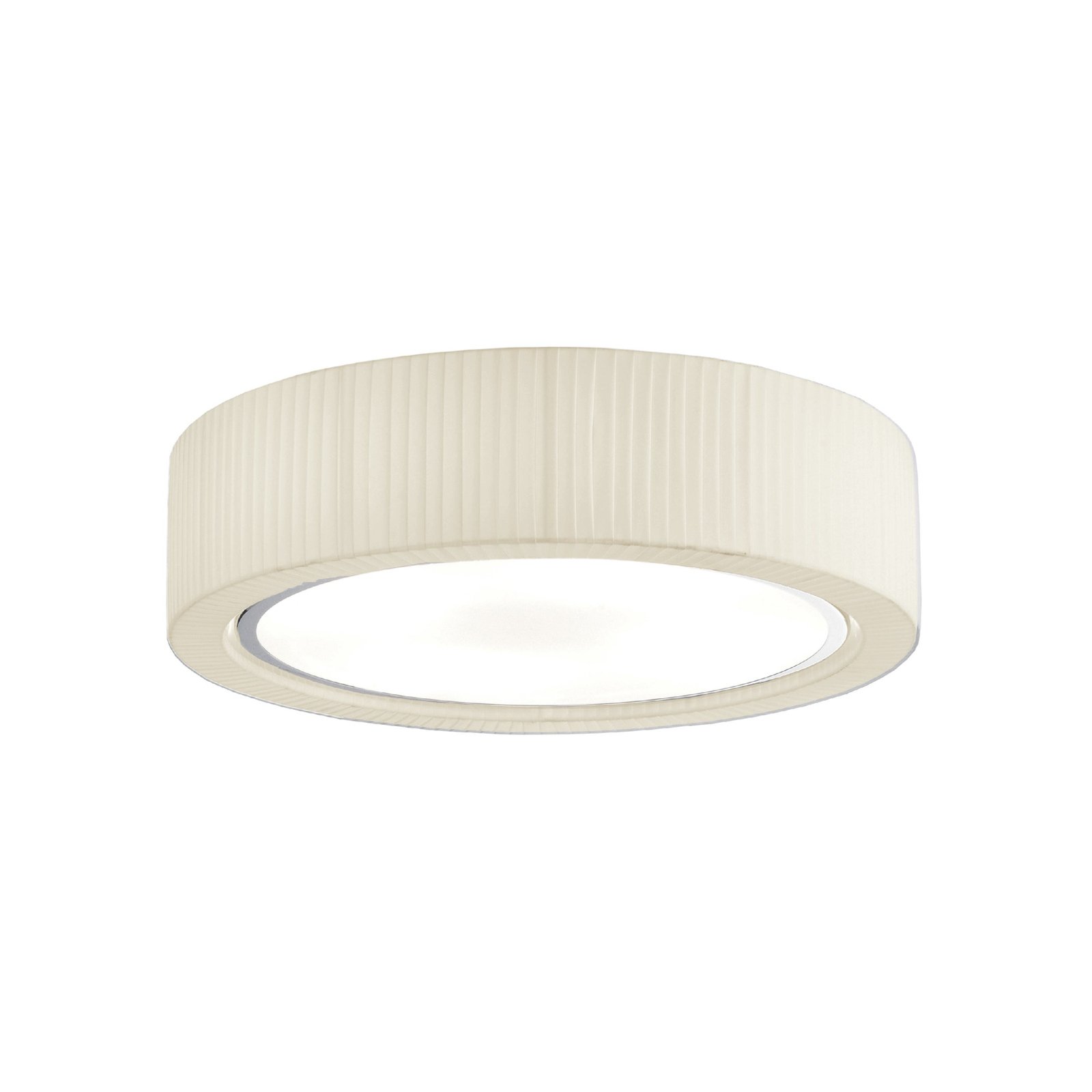 Bover plafondlamp Urban, zilver/crèmekleurig, Ø 60 cm