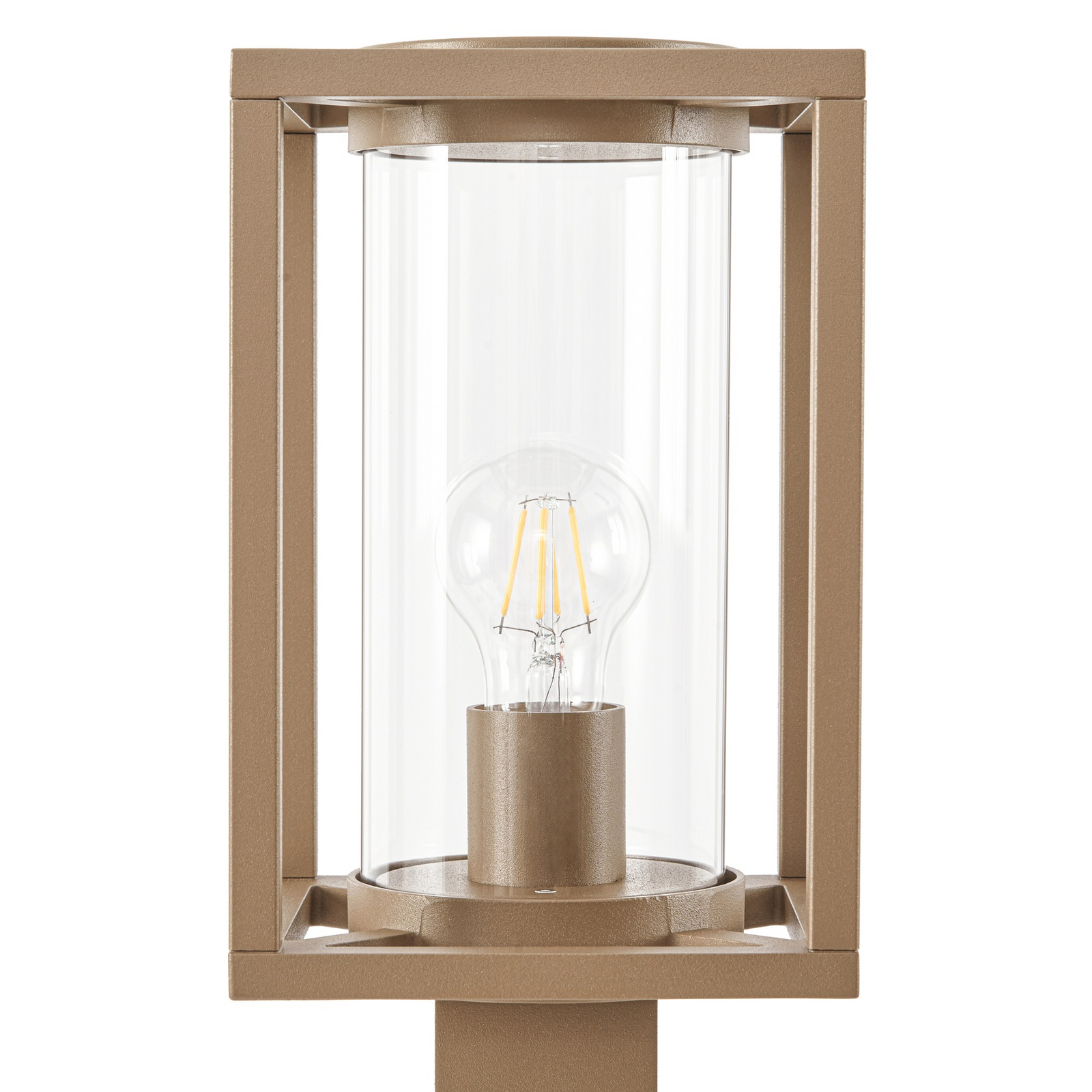 Lucande veilampe Ferda, 100 cm, brun, IP44