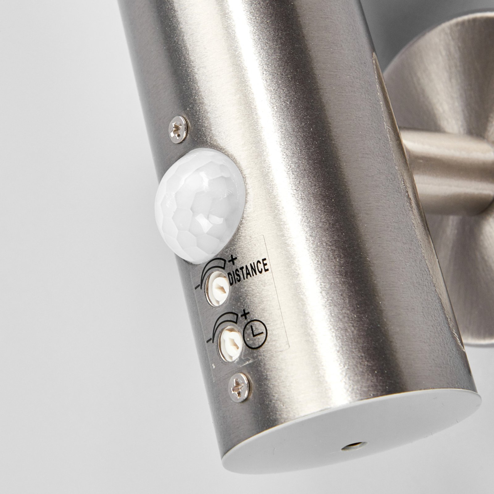 Tiga LED Candeeiro de Parede Exterior w/Sensor Stainless Steel/White - Lindby