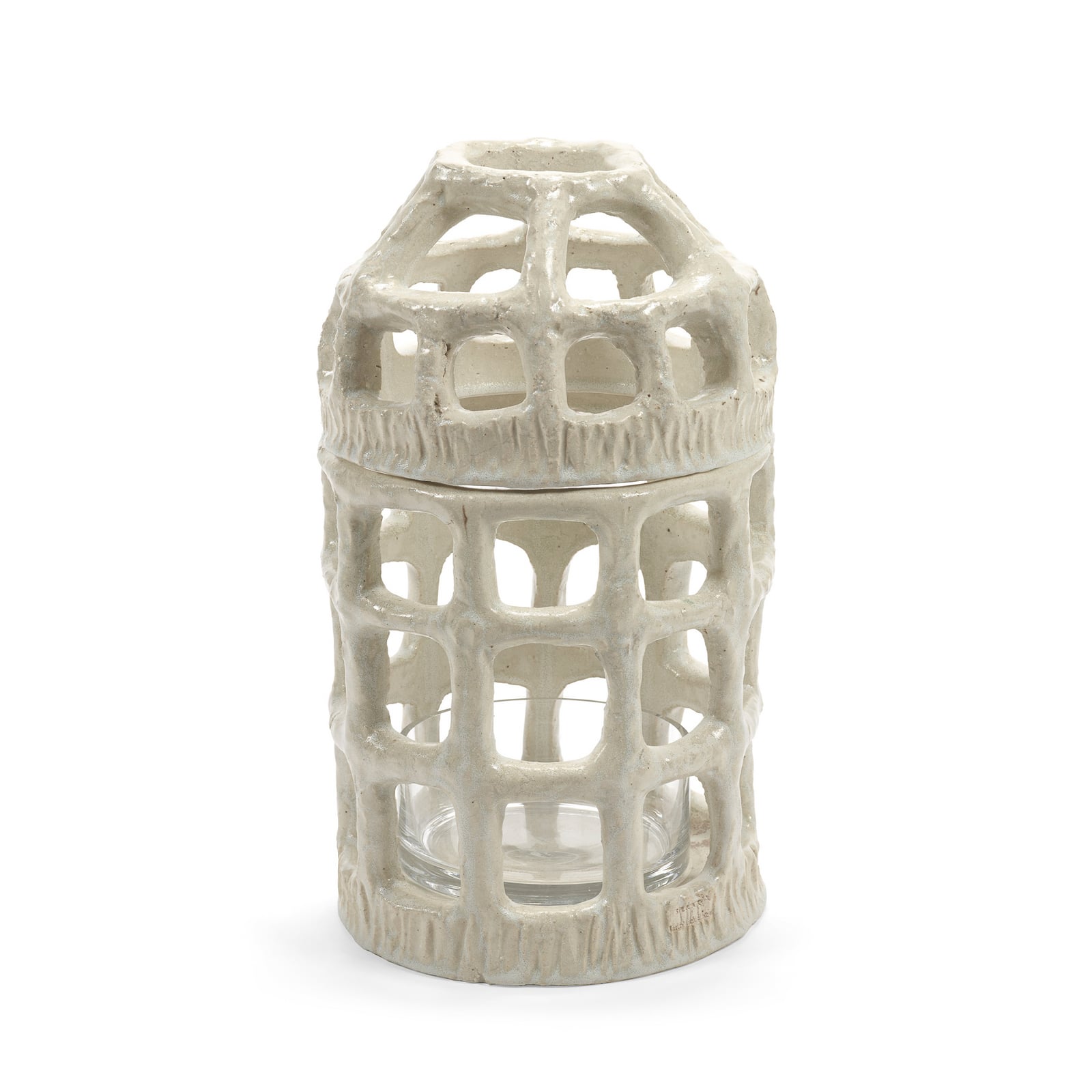 PIQUE FLEURS WHITE ROSIE vase, keramik, højde 38 cm – Serax