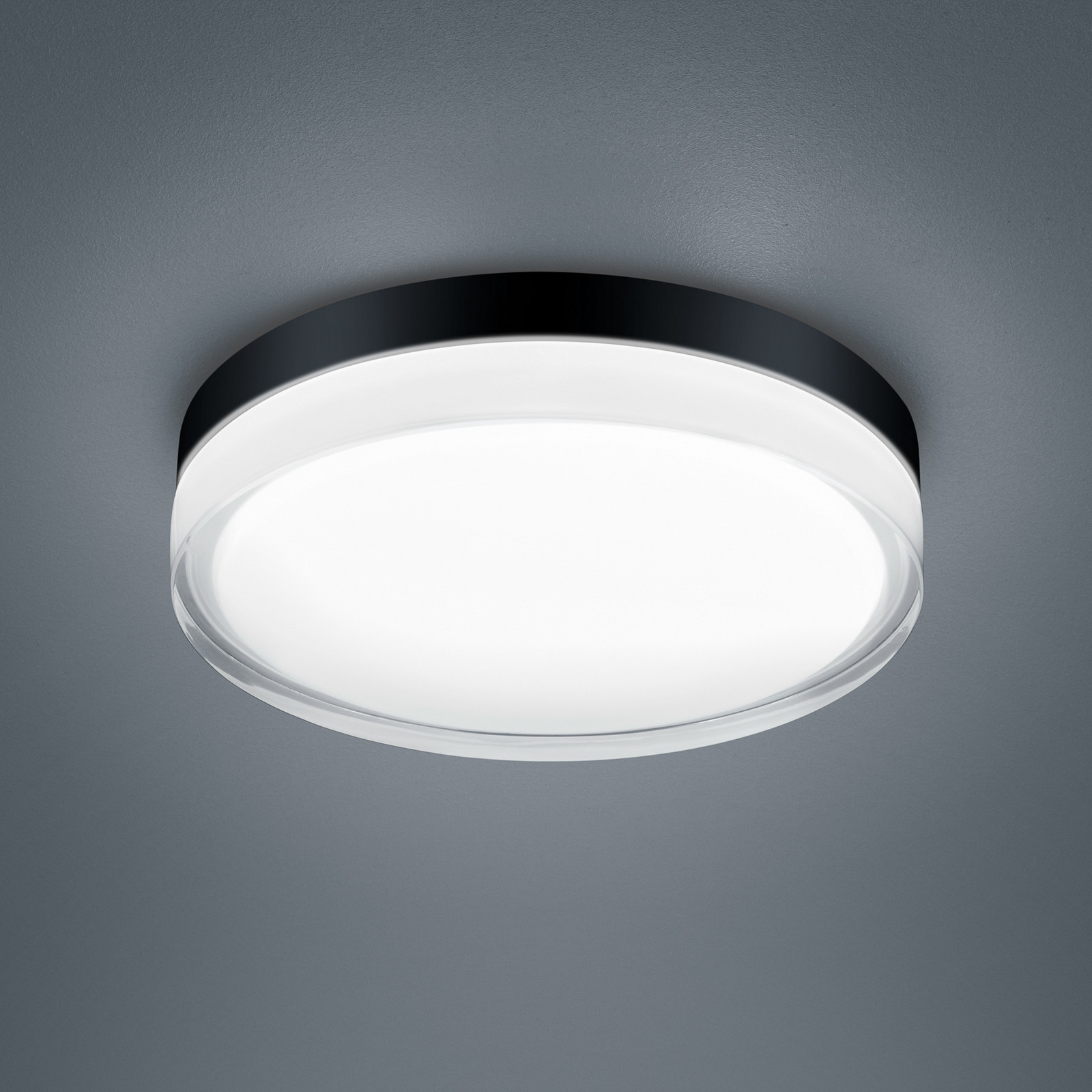 Plafonieră Helestra Tana LED negru Ø 28 cm