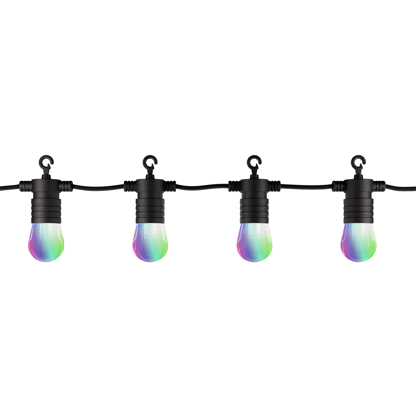 LED světelný řetěz odstín Stella, 12 světel, CCT, RGB