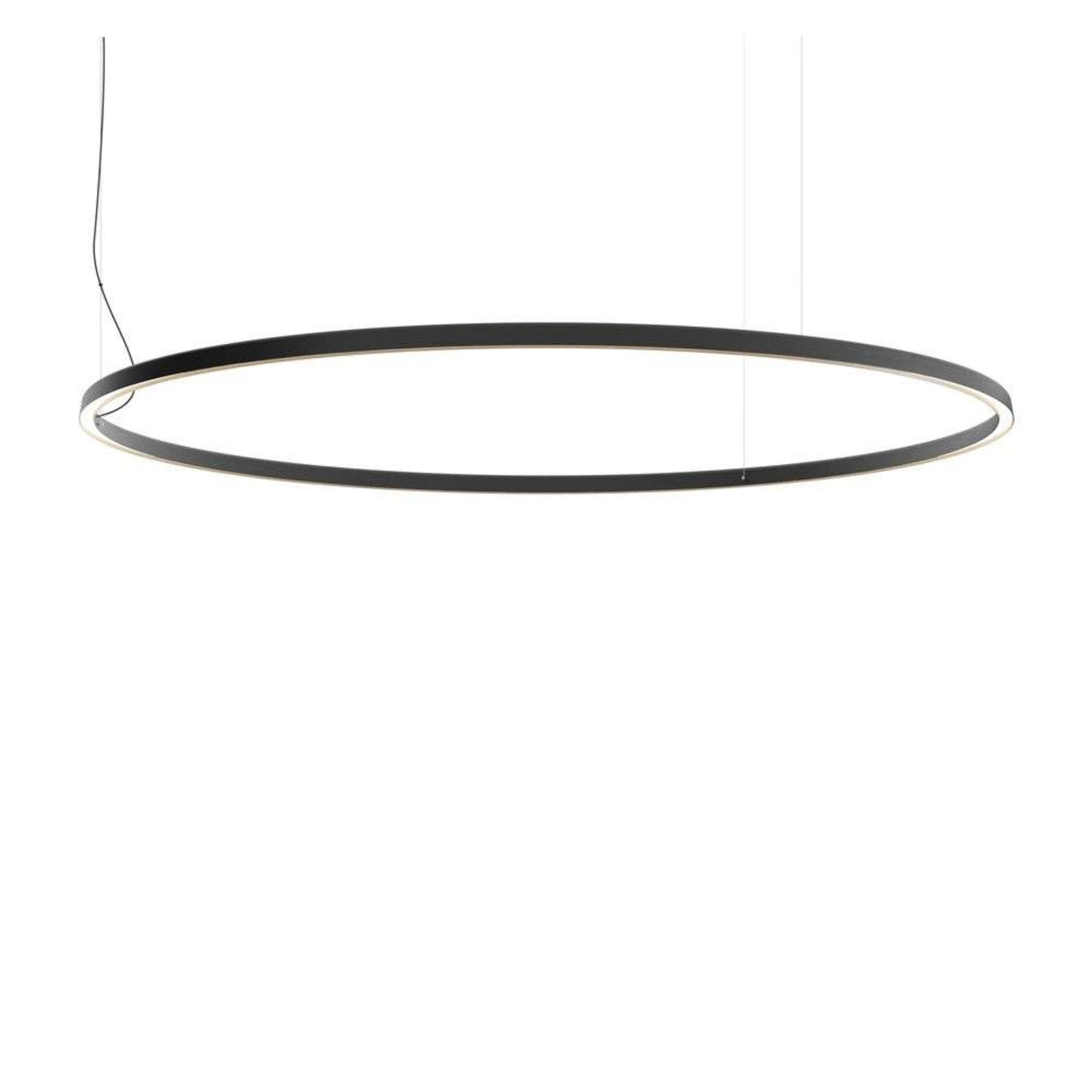 Compendium Circle LED Lustră Pendul Ø200 Black - Luceplan