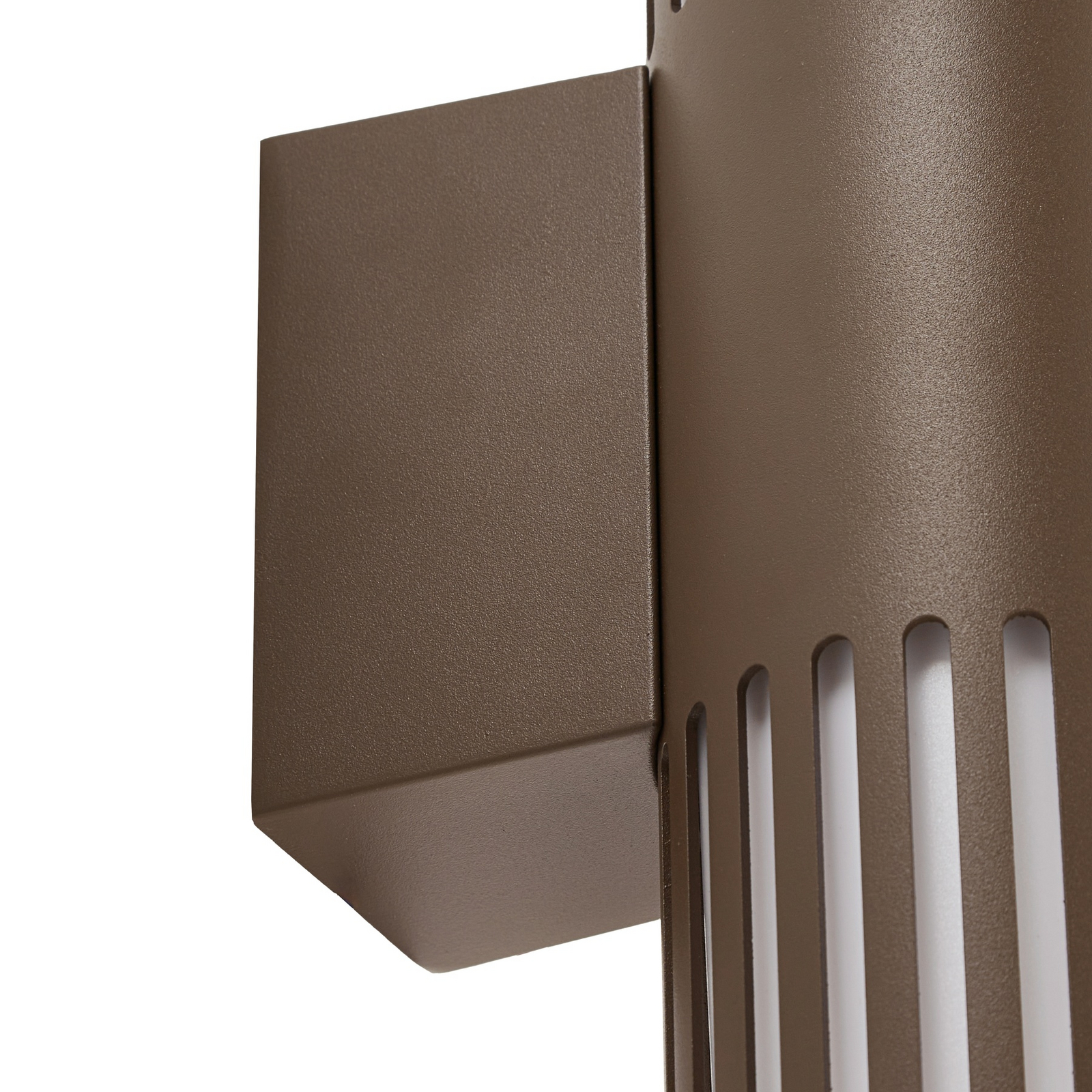 Lindby Външна стена Lurinda, 2-крилна, кафява, Ø10 cm, IP44