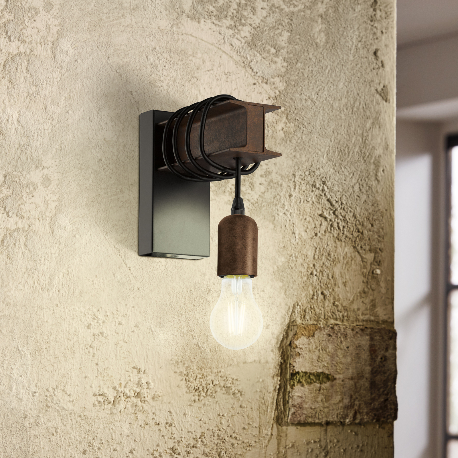 Applique Townshend di acciaio, marrone