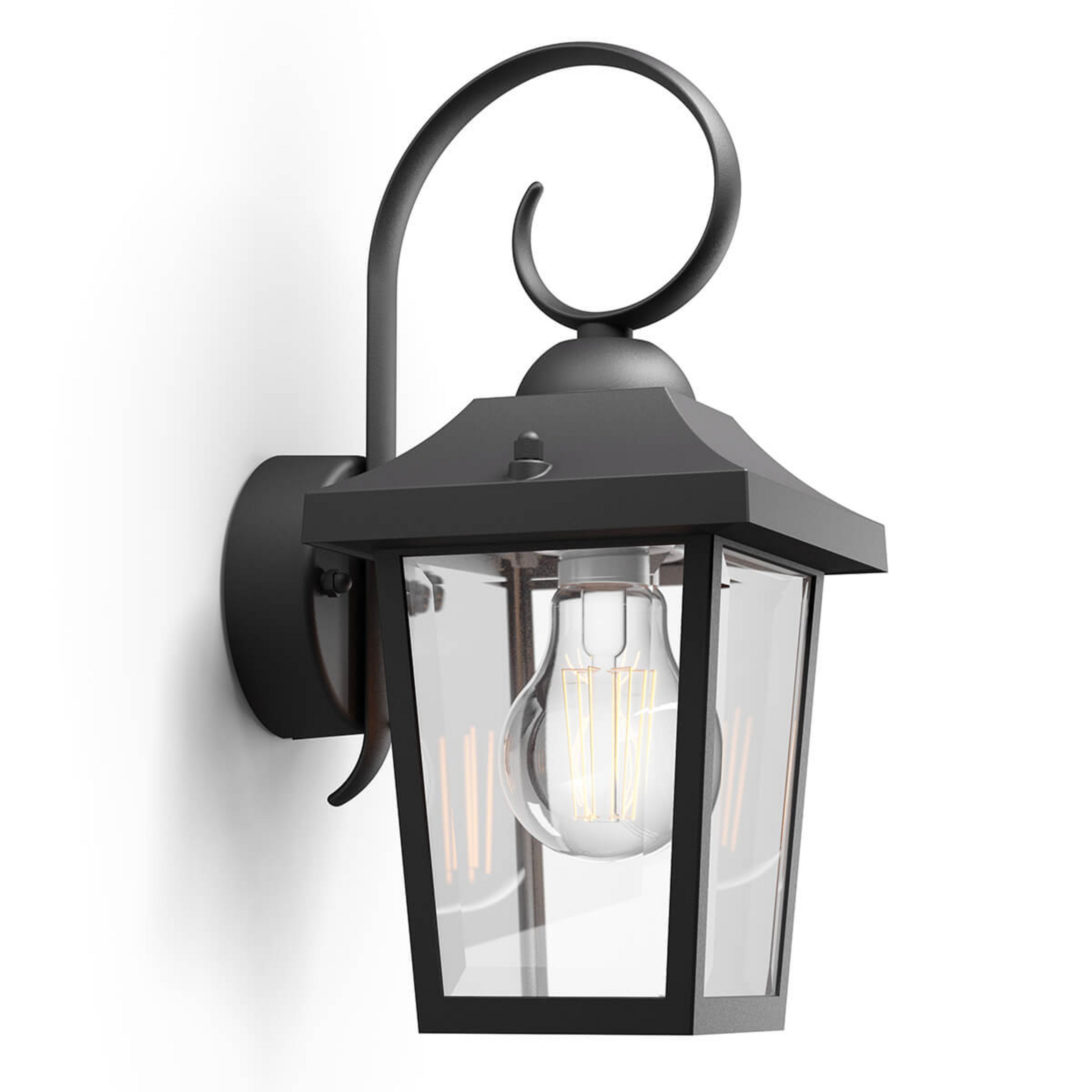 myGarden Buzzard outdoor wall light, black - Philips