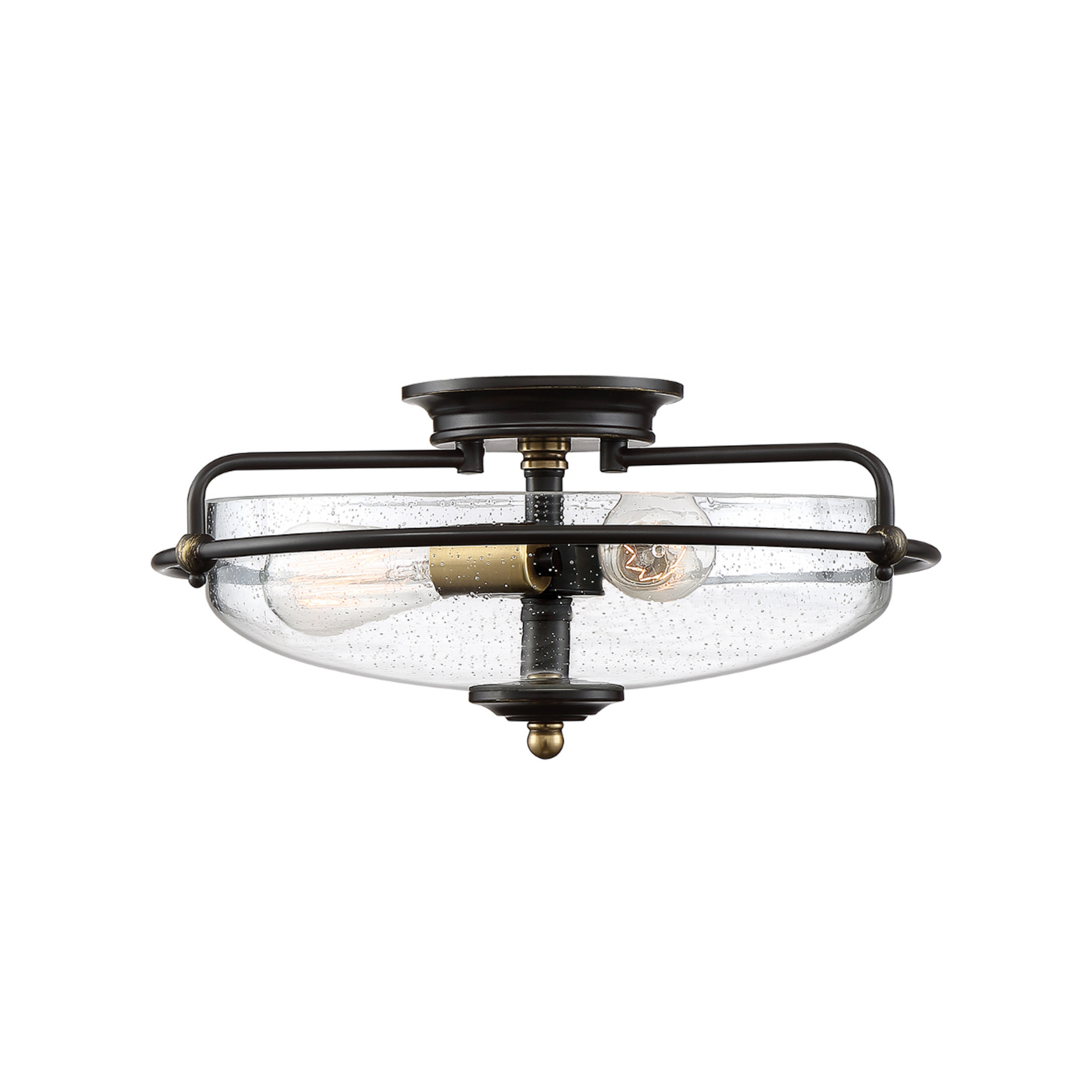 Lampa sufitowa Griffin brązowa, 3-punktowa