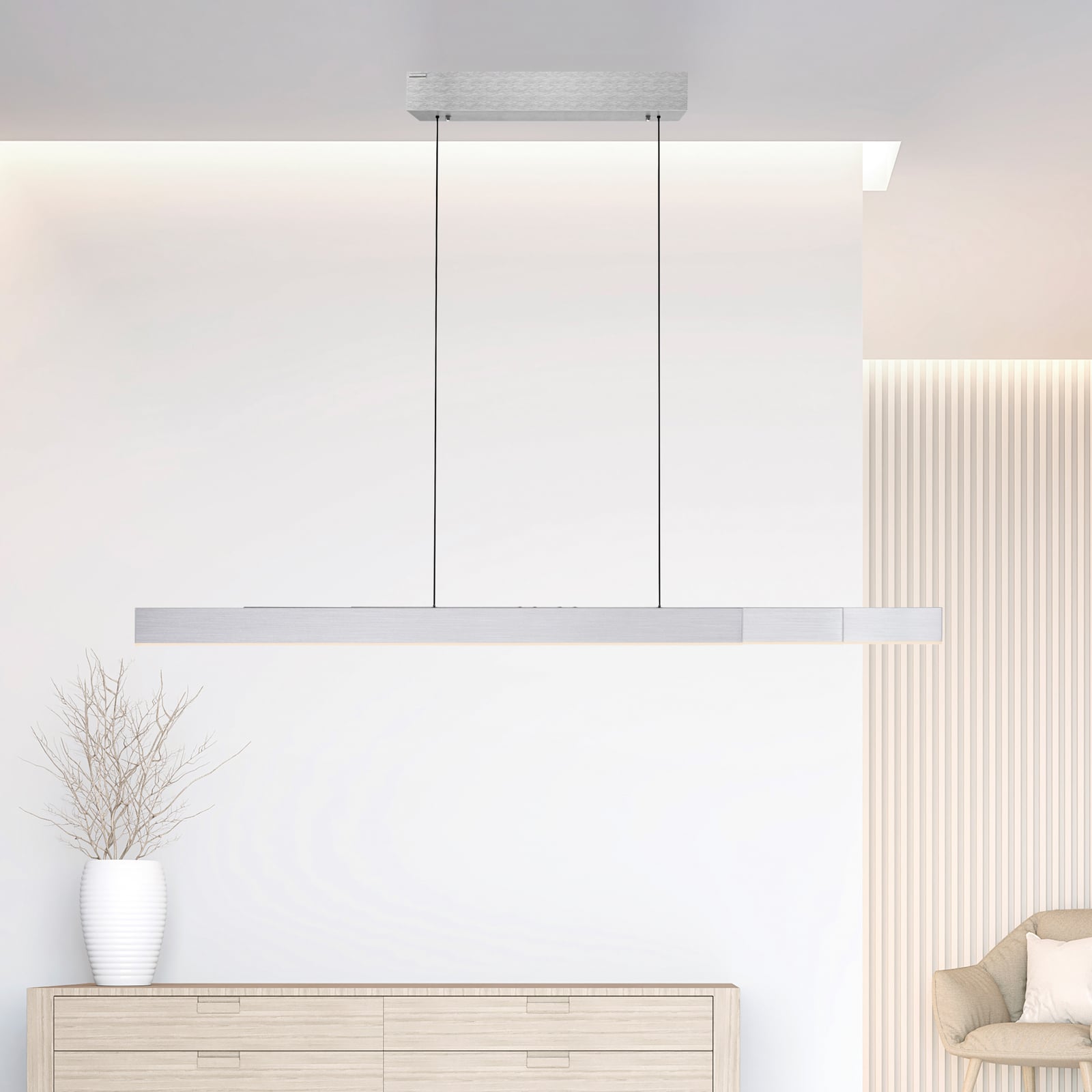Suspension LED Moto-Rise, diamond, aluminium, CCT - PURE