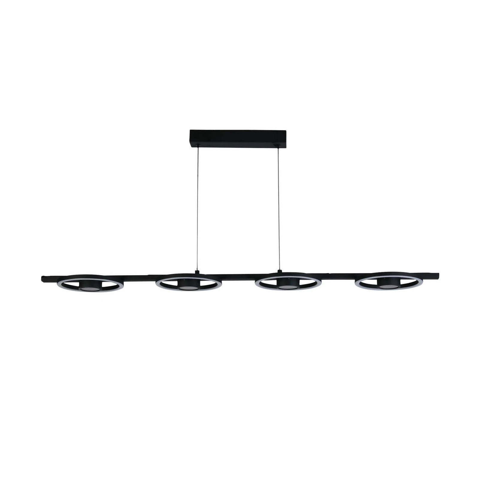 Space LED-hänglampa, 4 lampor, svart, metall