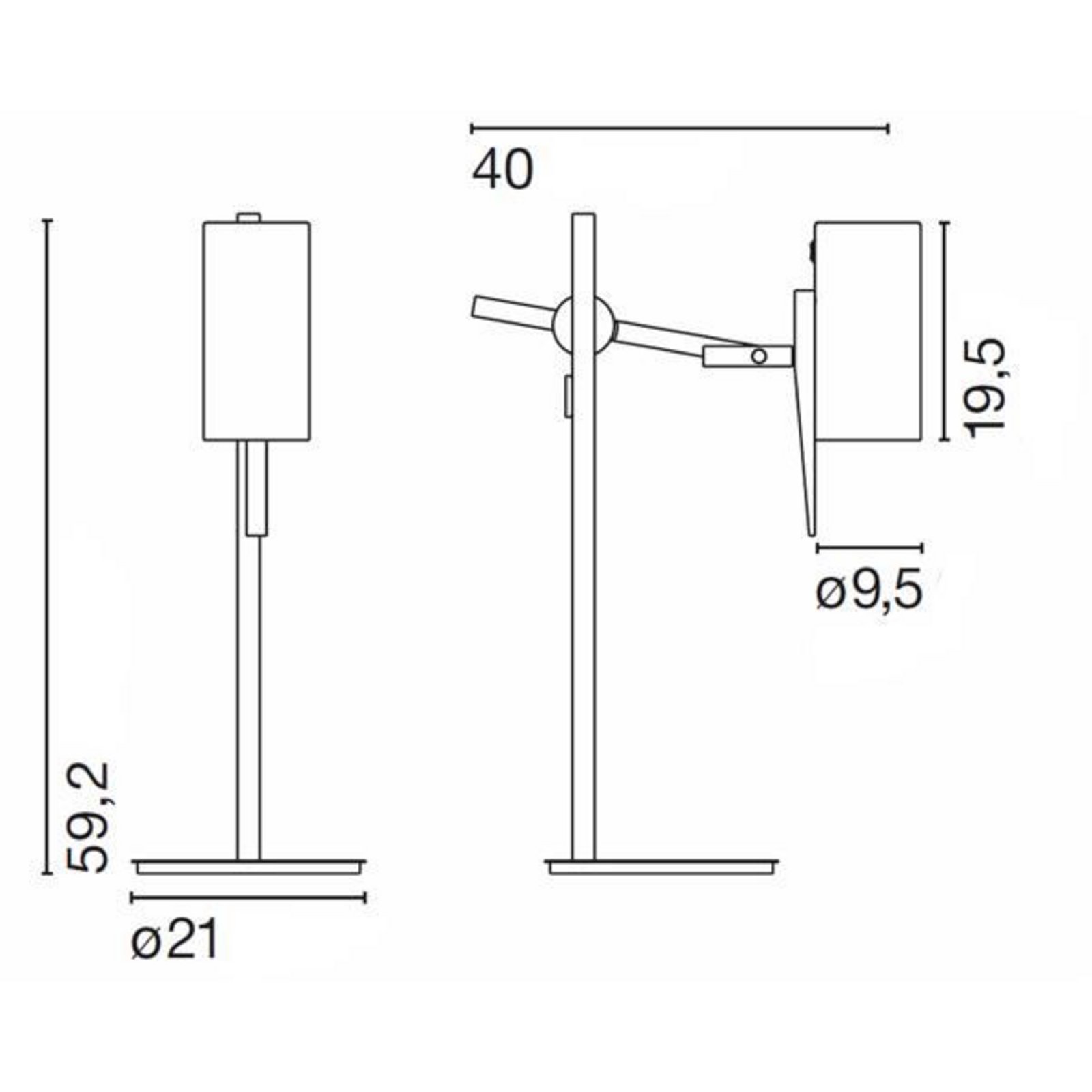 Scantling Lampă de Masă White - Marset