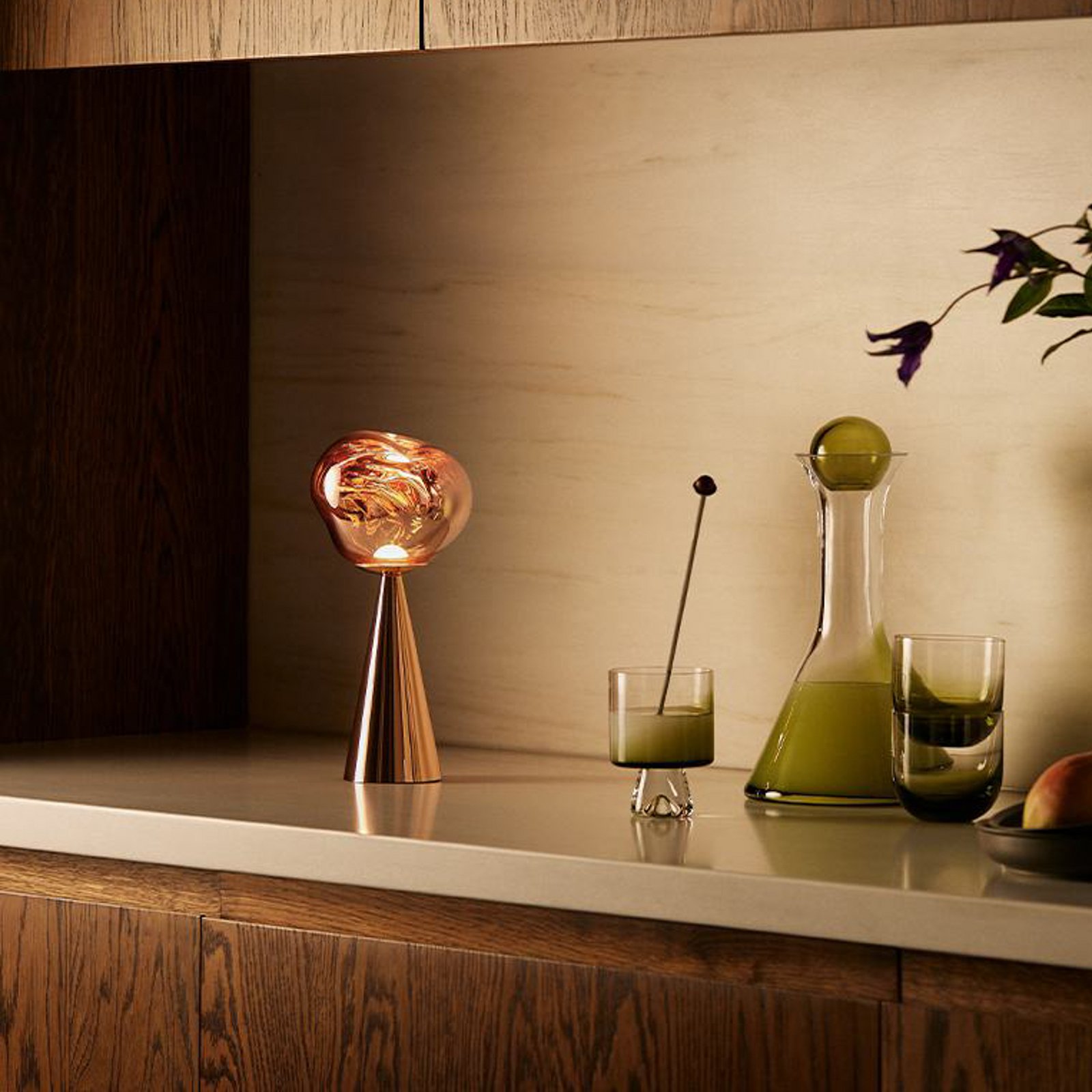 Melt Portable bordslampa koppar - Tom Dixon