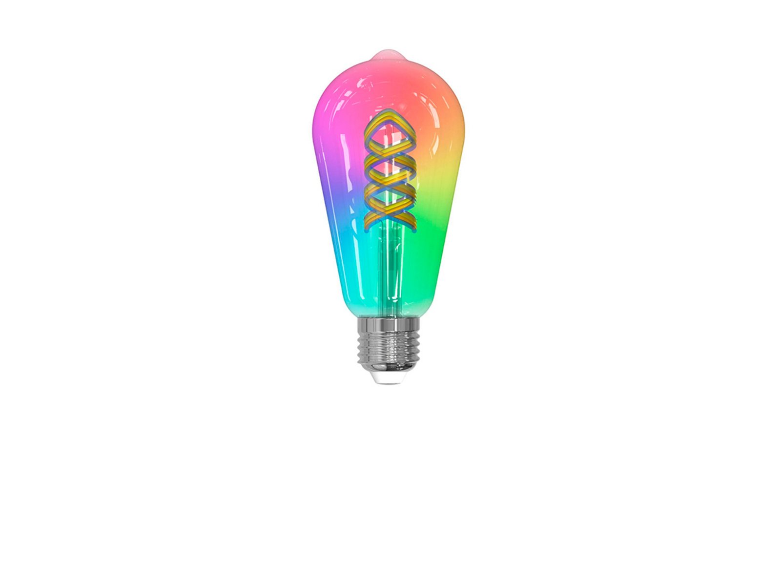 Bulb 4W ST64 Tuya WLAN RGB CCT E27 Clear - Luumr