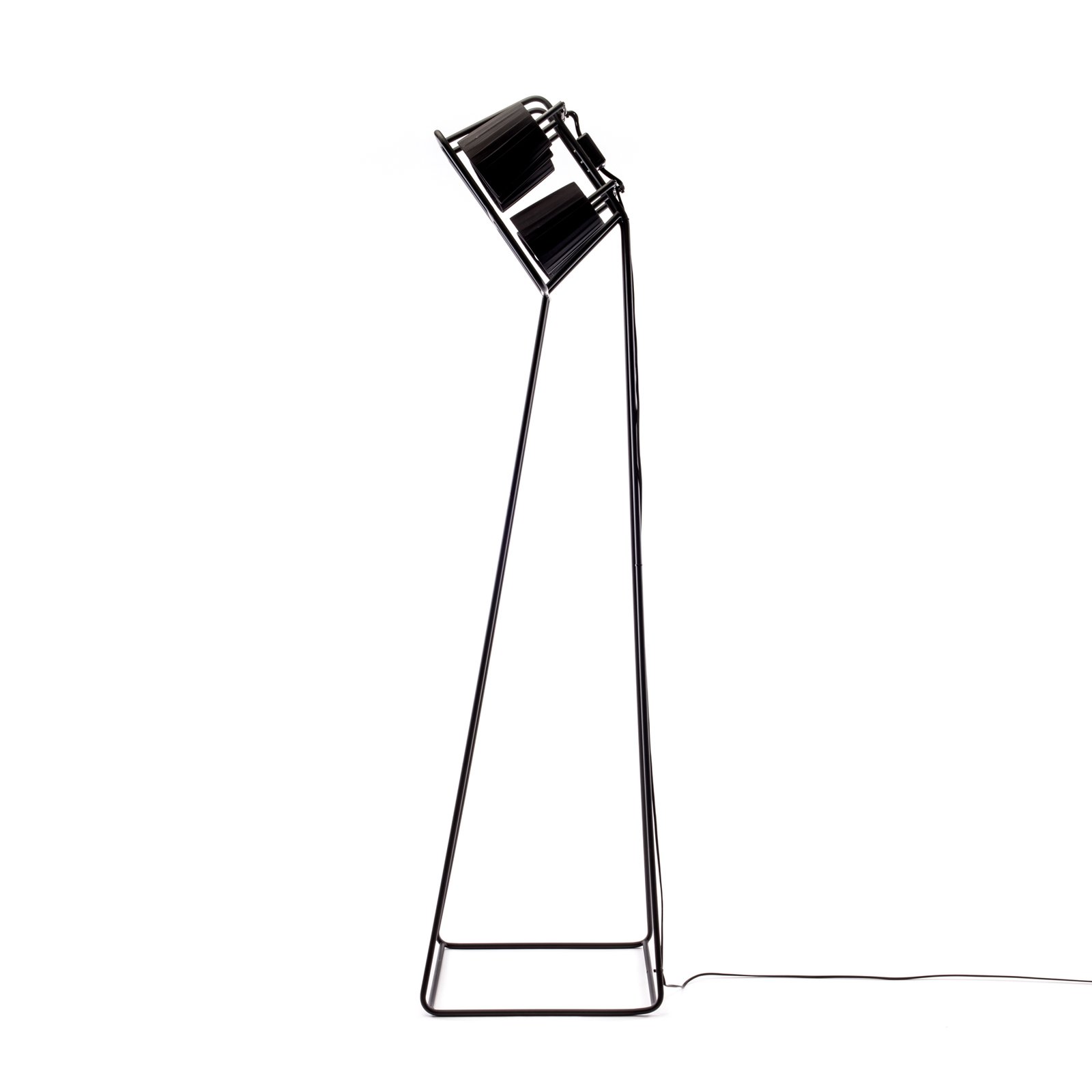 Stojacia lampa Multilamp, 6-plameňová, čierna