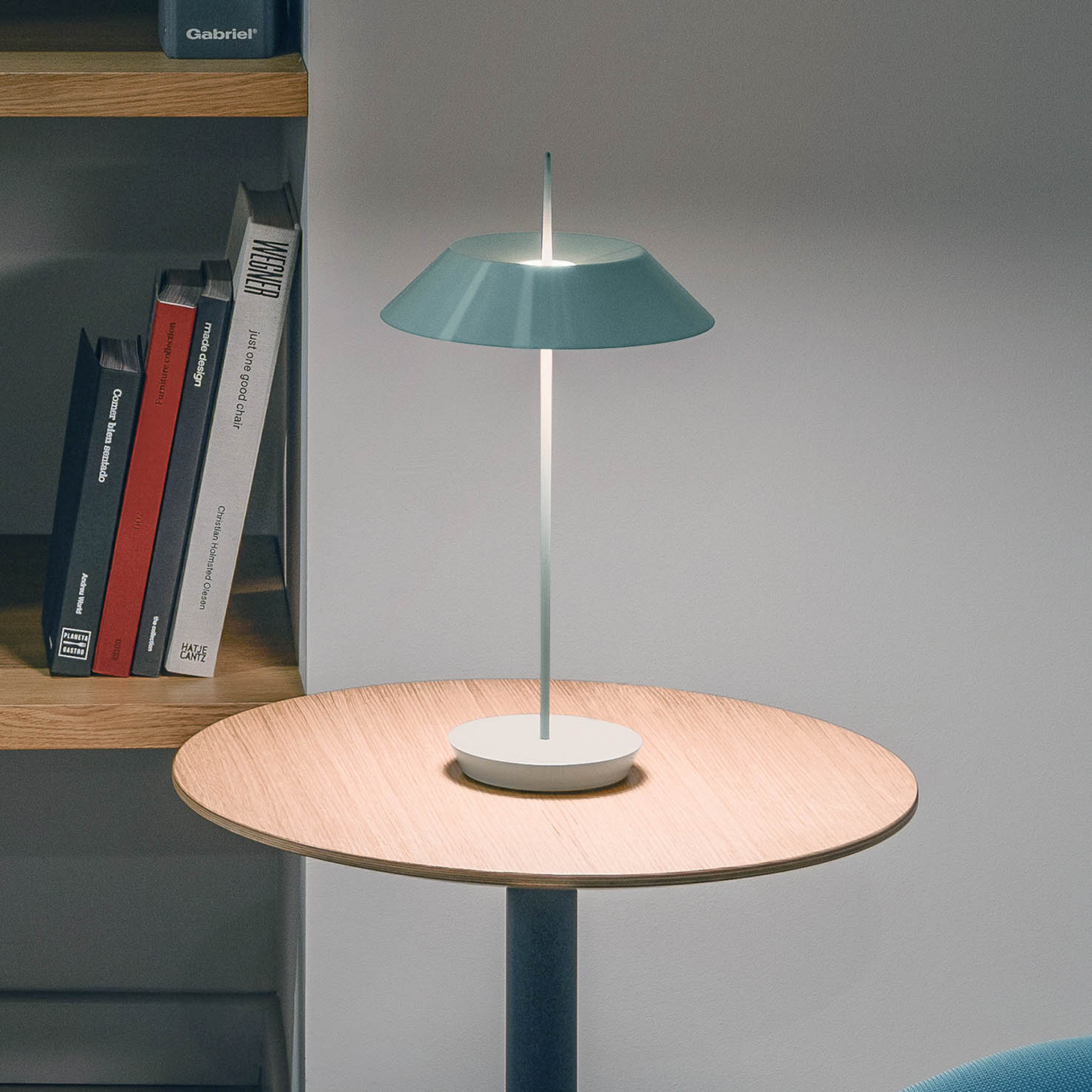 Vibia Mayfair Mini LED table lamp, battery, green