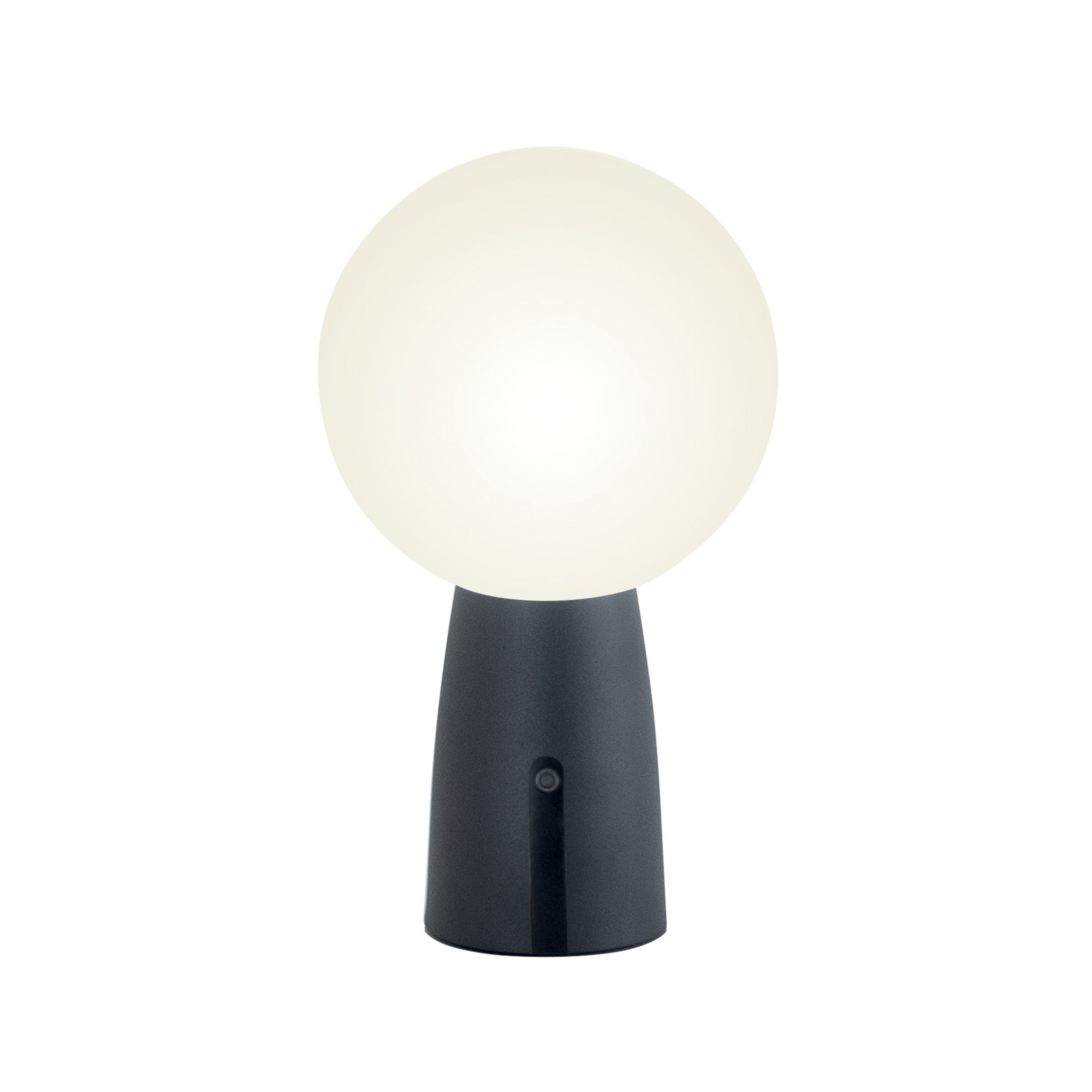 Lampe à poser rechargeable Zafferano Olimpia IP54 gris foncé