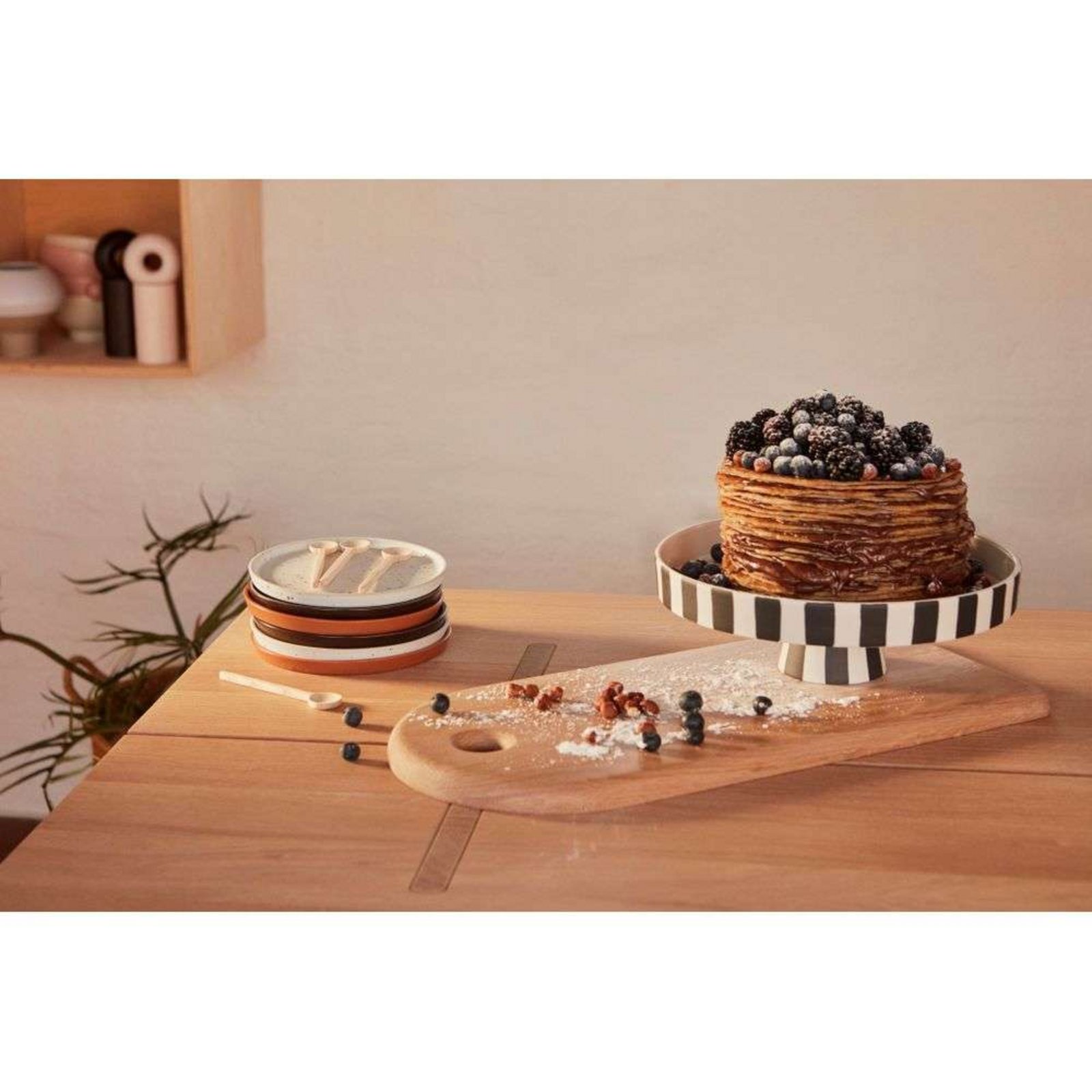 Toppu Tray Large White/Black - OYOY Living Design