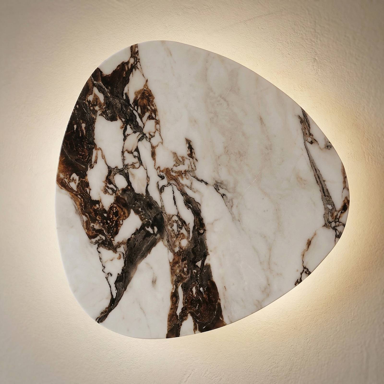 Viokef Applique murale LED Rock, pierre artificielle, blanc