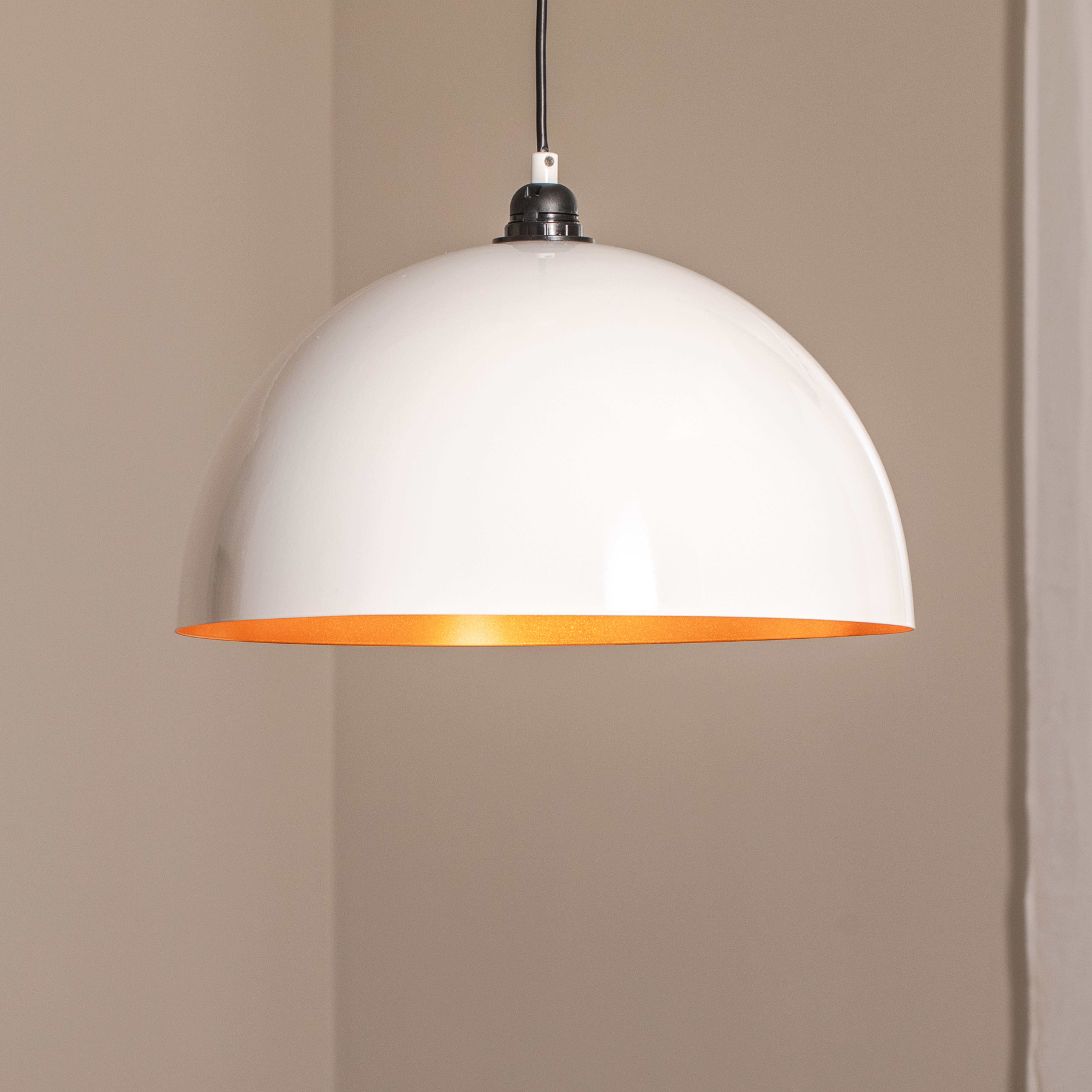 Hängeleuchte Berceste 232-S Ø40cm weiß/gold