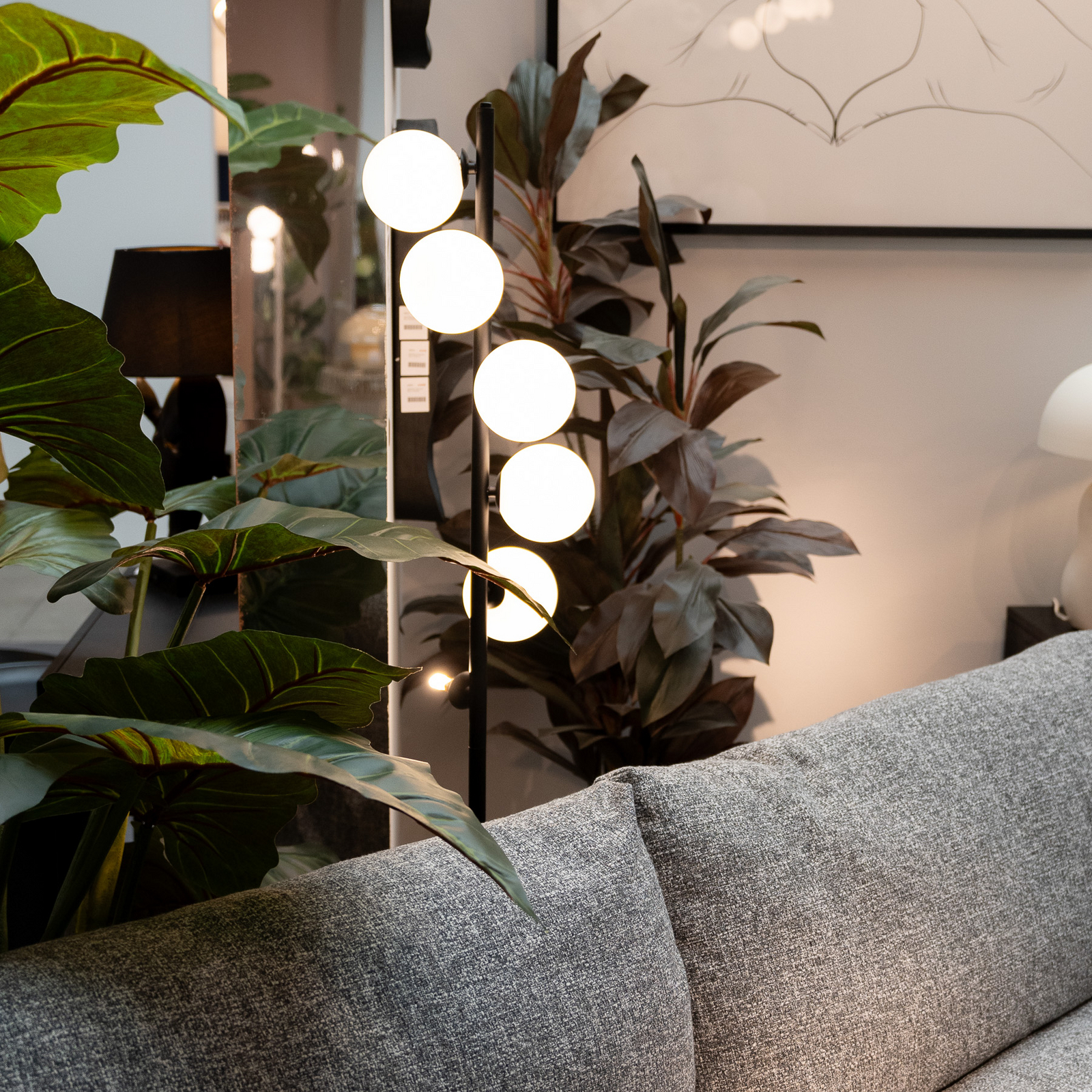 Lampe sur pied KARE Scala Balls, noir, 160 cm, G9