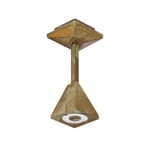 Plafoniera LED da esterno Silva Edge, altezza 26 cm, ottone anticato