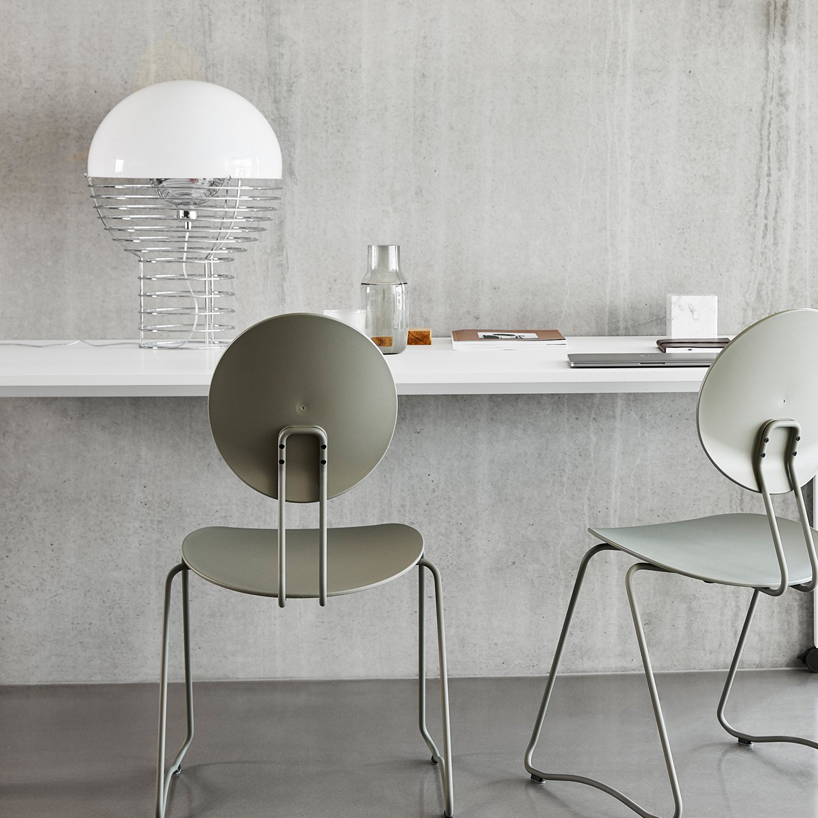 Wire Bordlampe Ø40 Hvit - Verpan