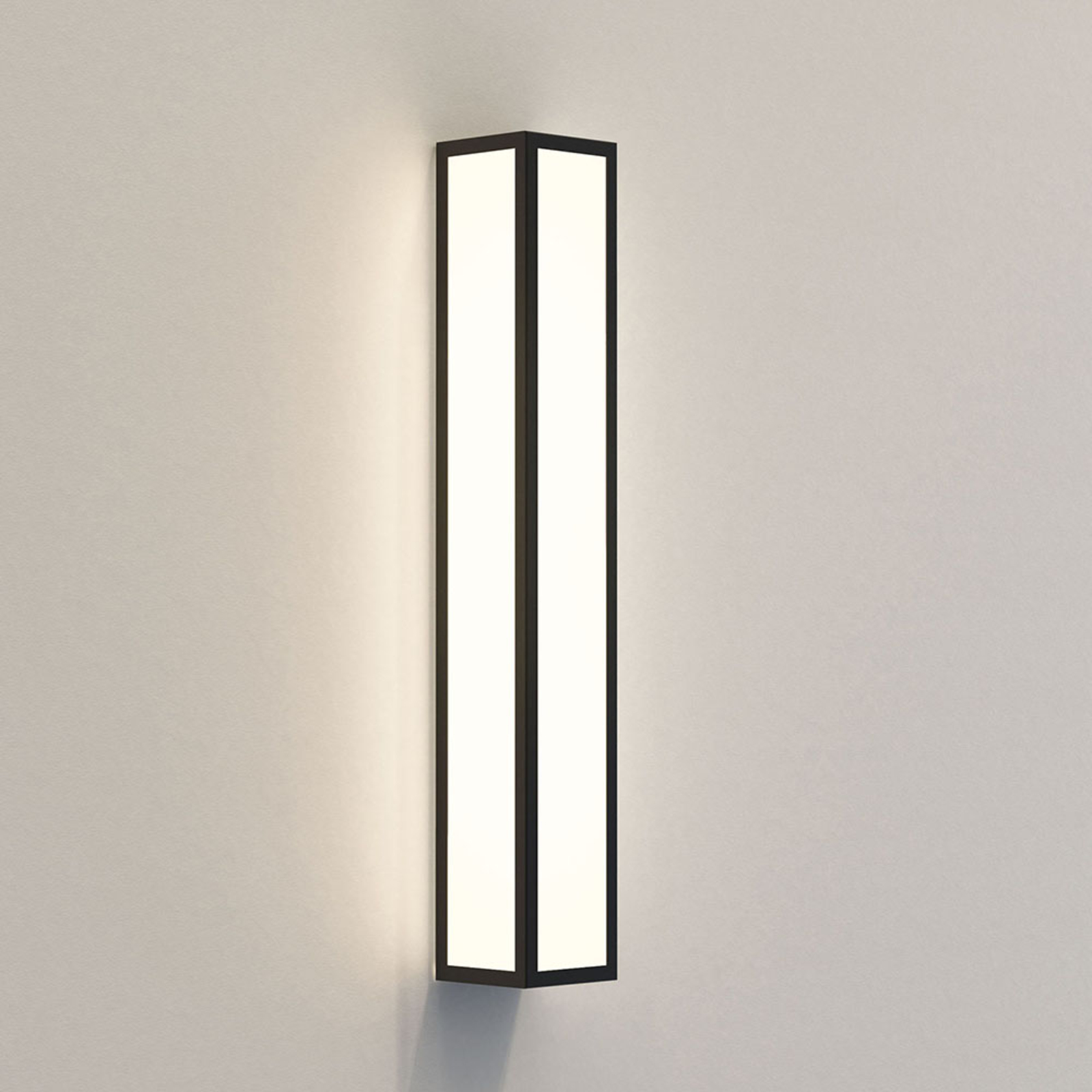 Astro Salerno 520 LED outdoor wall lamp 52cm black, for Bathroom, steel, glass, 15.4 W, energy efficiency: A+, W: 8 cm, H: 52 cm