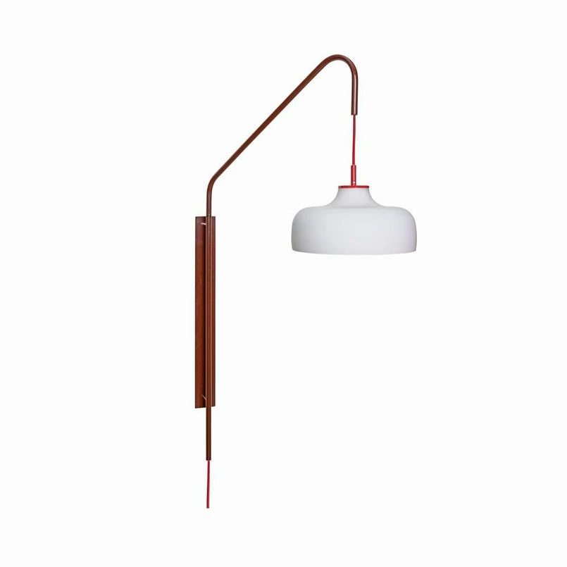 Hübsch - Current Væglampe Red/Maroon