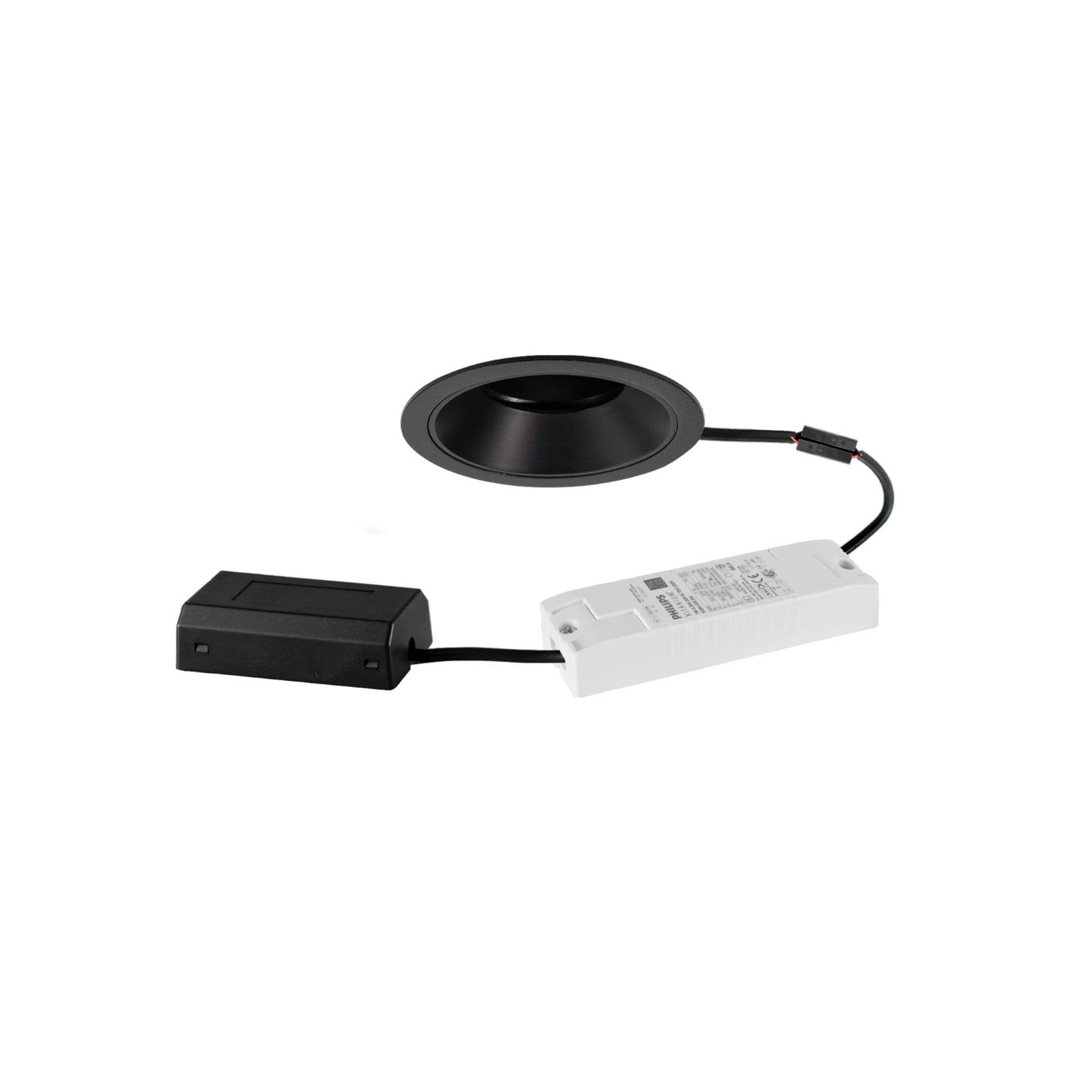 BRUMBERG Downlight Binato DALI Anschlussbox 2.700 K schwarz