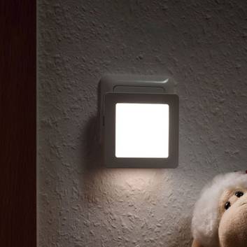 LED Design Wand Lampe Steckdosen Spot Beleuchtung Nachtlicht Dielen Leuchte weiß 