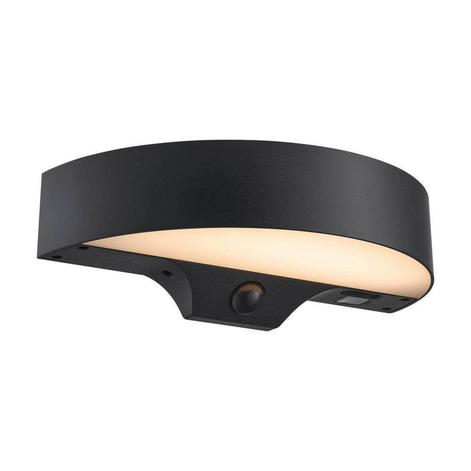 Monay Round Solar Utomhus Vägglampa IP44 Svart - Nordlux